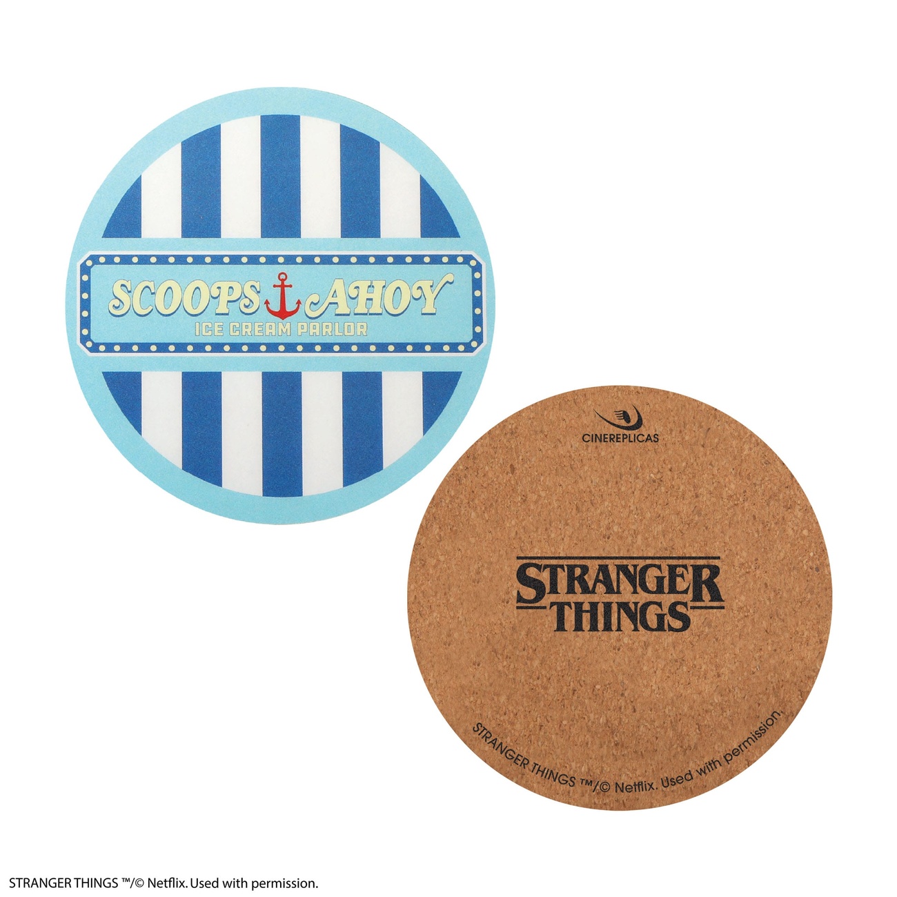 Stranger Things Posavasos Scoops Ahoy Pack de 4