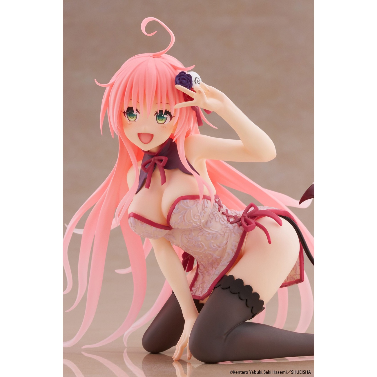 To Love-Ru Darkness PVC Statue Desktop Cute Figure Lala Chinese Dress Ver. 13 cm