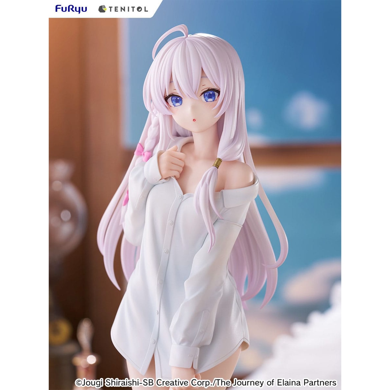 Wandering Witch: The Journey of Elaina Statua in PVC Tenitol Tall Elaina Shirt Ver. 30 cm