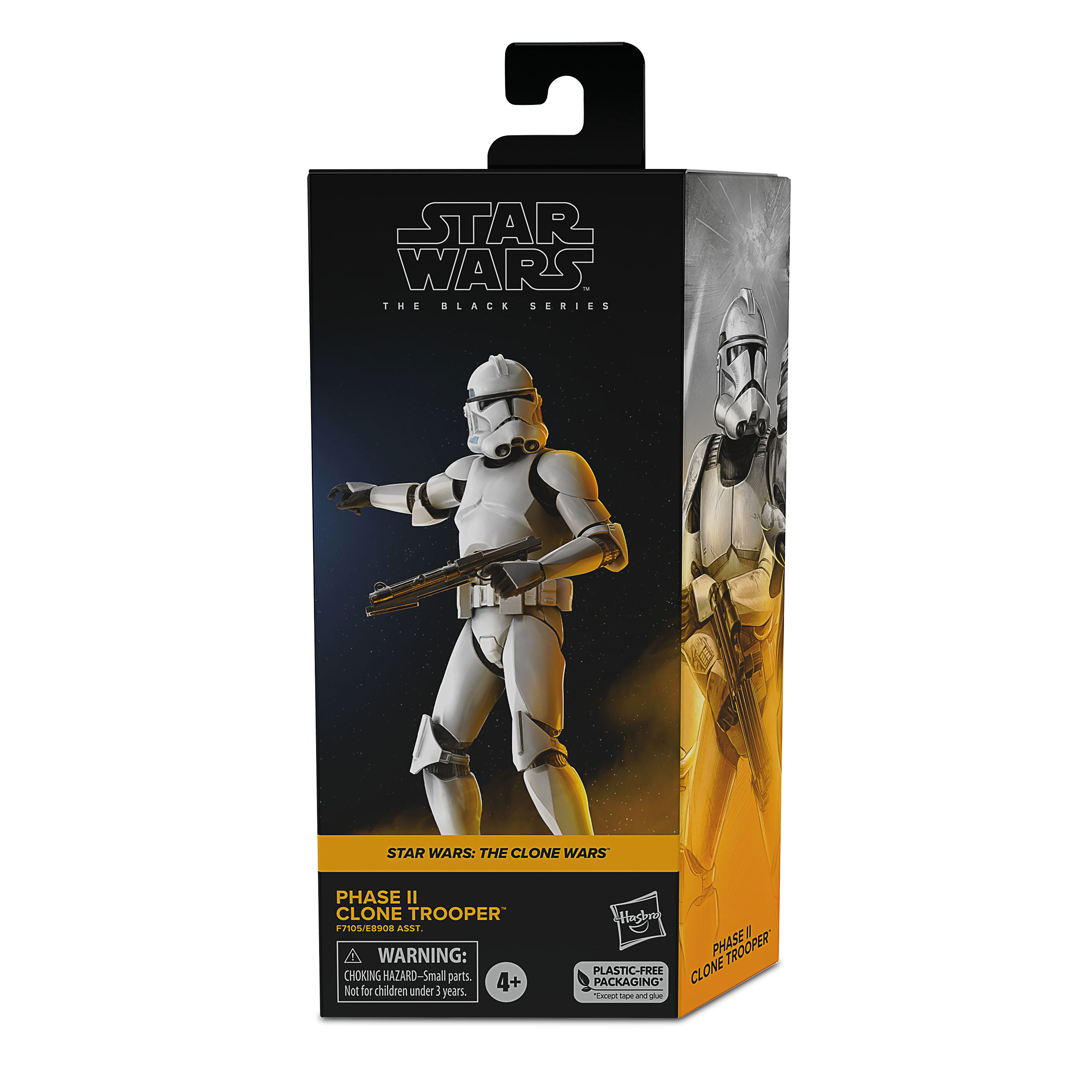 Star Wars The Clone Wars - Figurine d'action de la série noire Phase II Clone Trooper