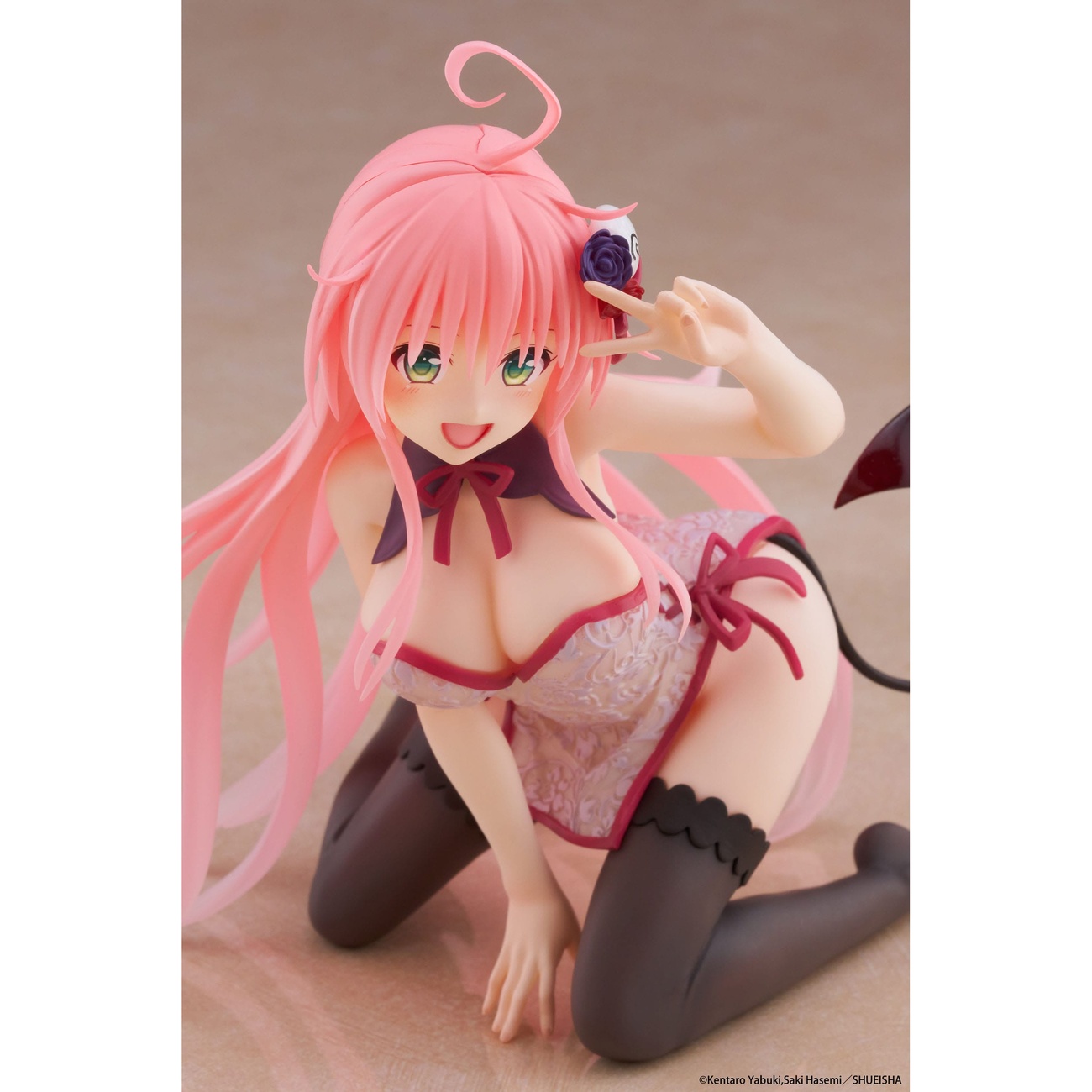 To Love-Ru Darkness PVC Statue Desktop Cute Figure Lala Chinese Dress Ver. 13 cm