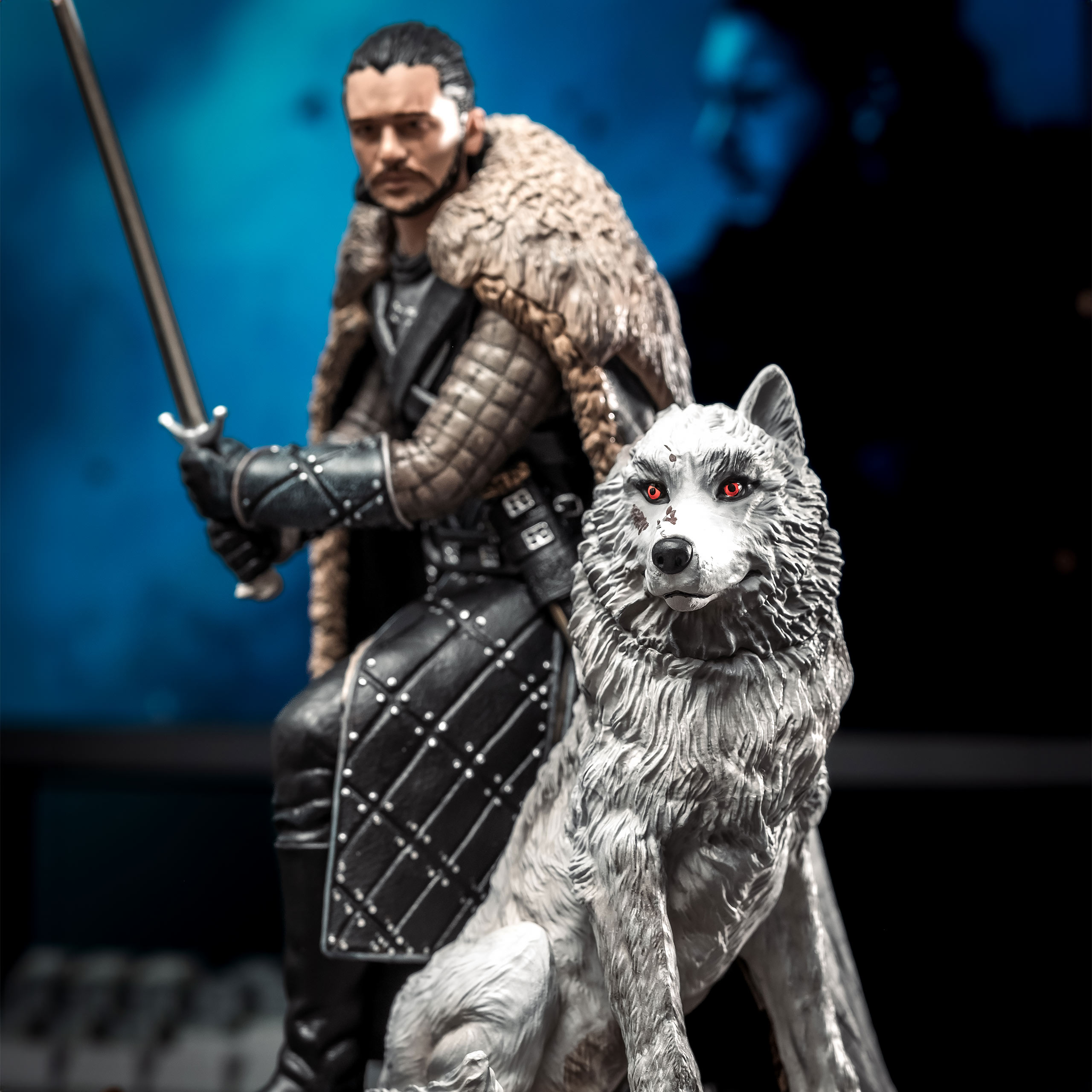 Game of Thrones - Statue de Jon Snow avec Ghost