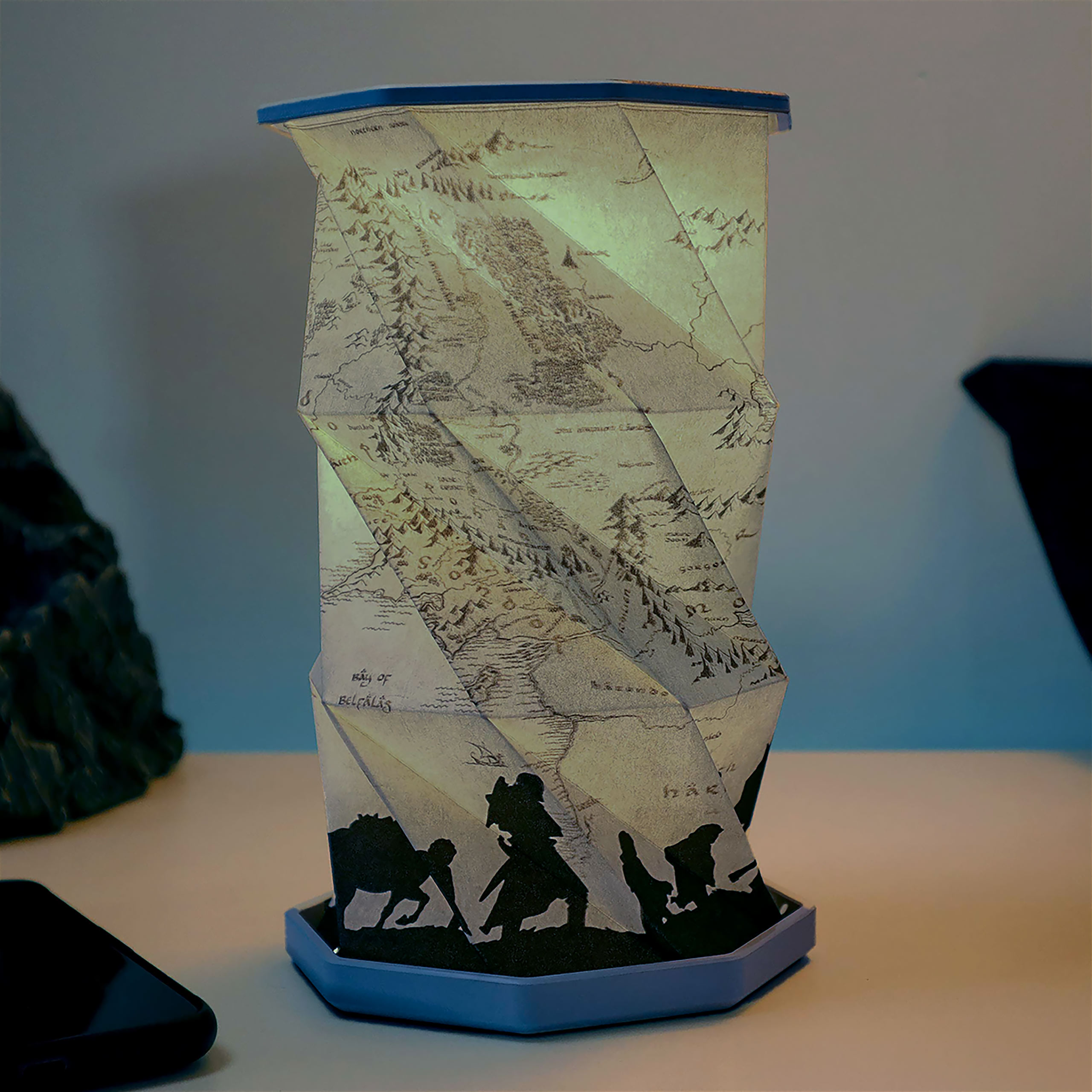 Le Seigneur des Anneaux - Lampe pliable Carte de la Terre du Milieu