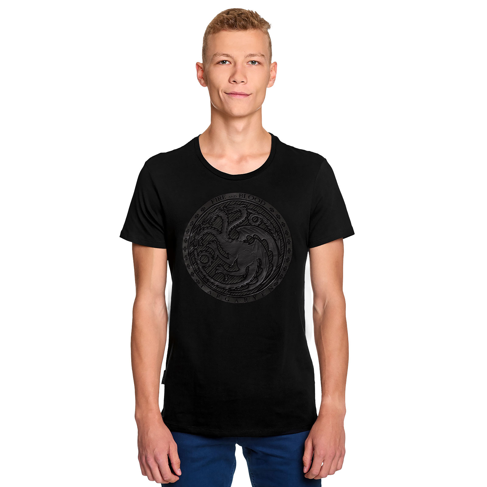 Game of Thrones - Dark Targaryen 3D Logo T-Shirt Black