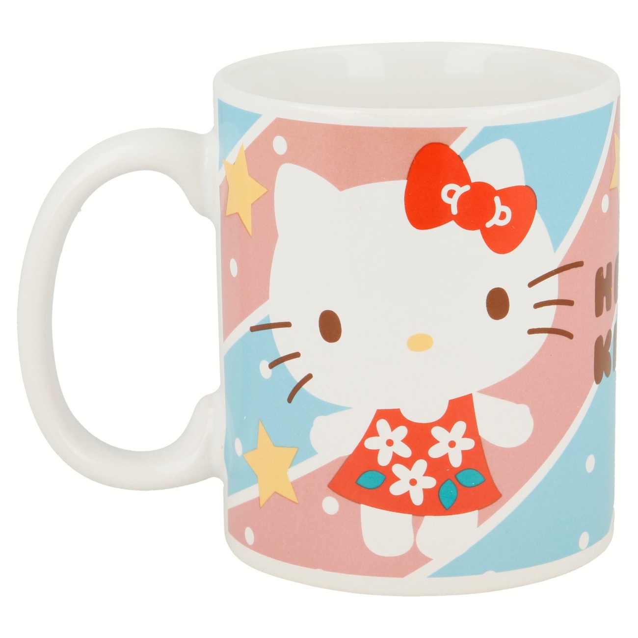 Sanrio Kubek Cute Hello Kitty Czerwona Sukienka 325 ml