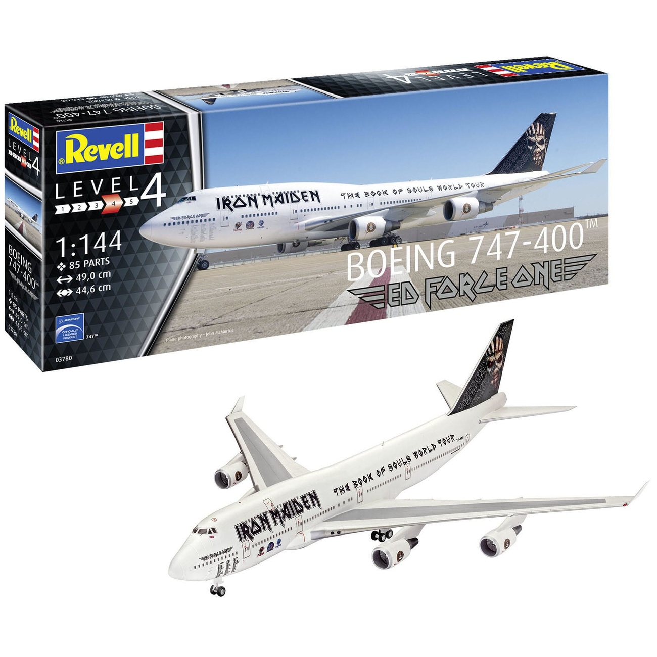 Iron Maiden Modellbausatz 1/144 Boeing 747-400 "Ed Force One" 49 cm
