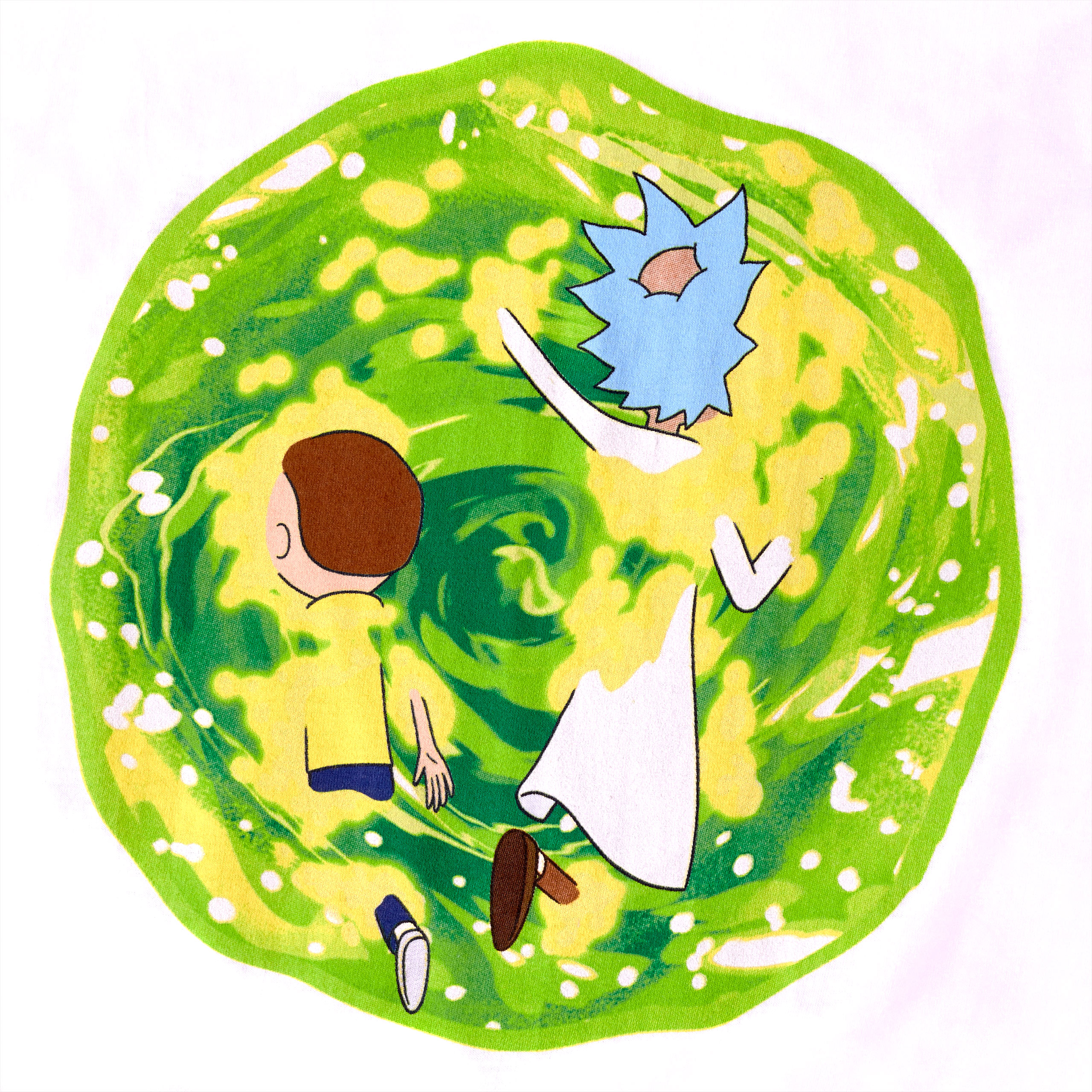 Rick en Morty - Portal T-shirt wit