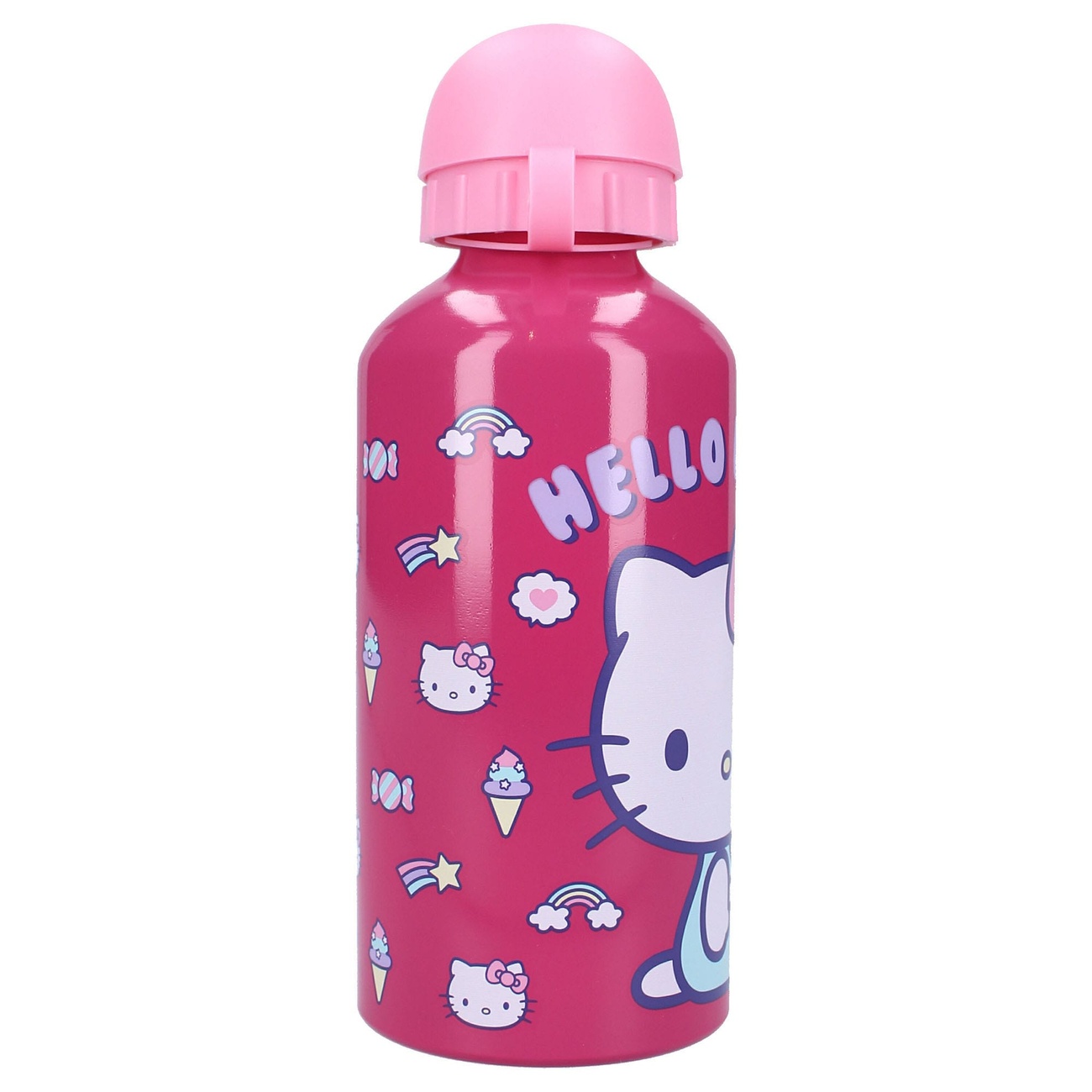 Hello Kitty Brotdose + Trinkflasche – Lunchbox-Set 557-60255 – Süßes Set Für Unterwegs – Ideal Für Kita Und Schule