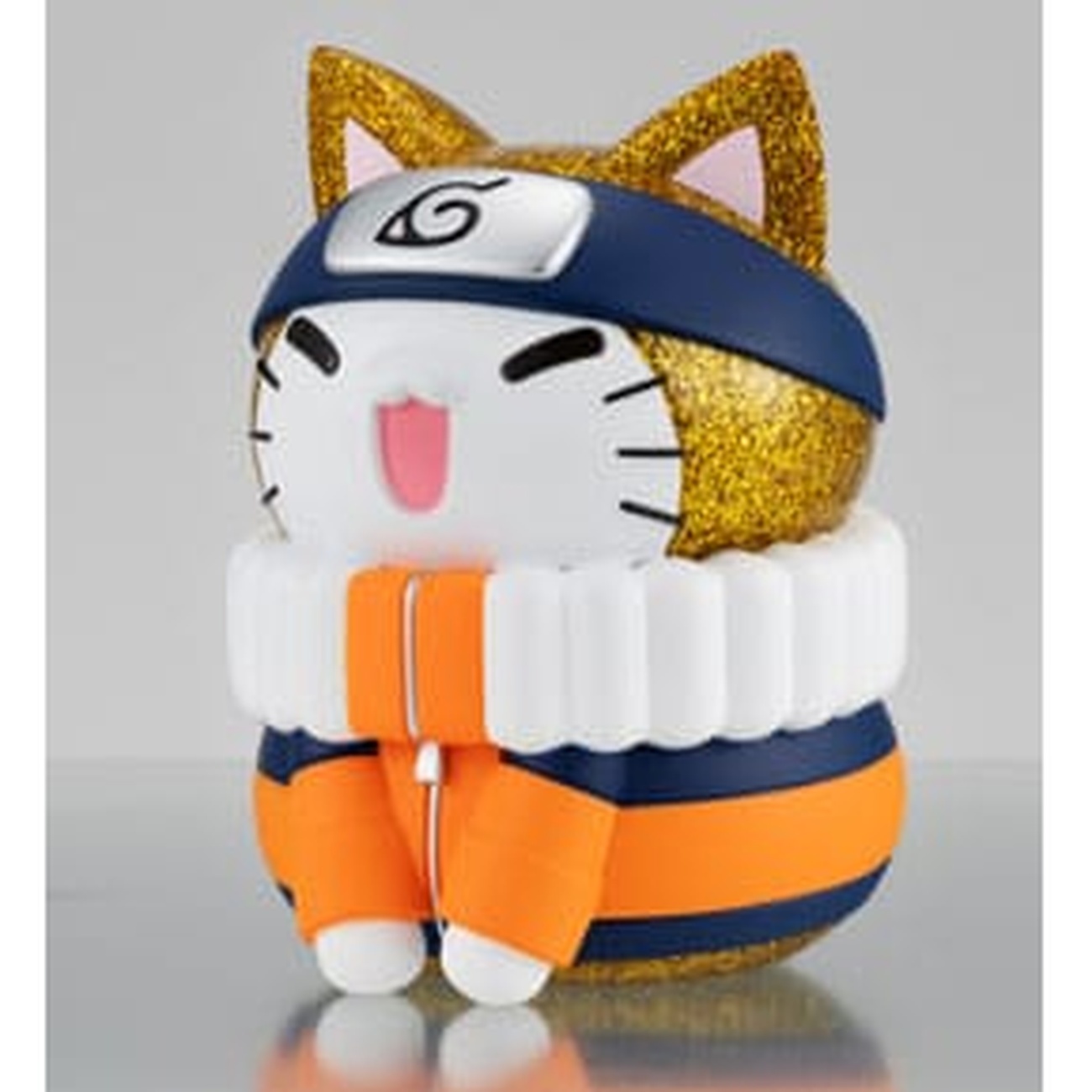 Naruto Shippuden Mega Cat Project Nyanto! Figura coleccionable Giant Nyaruto Series Naruto Uzumaki Gold Ver. 10 cm