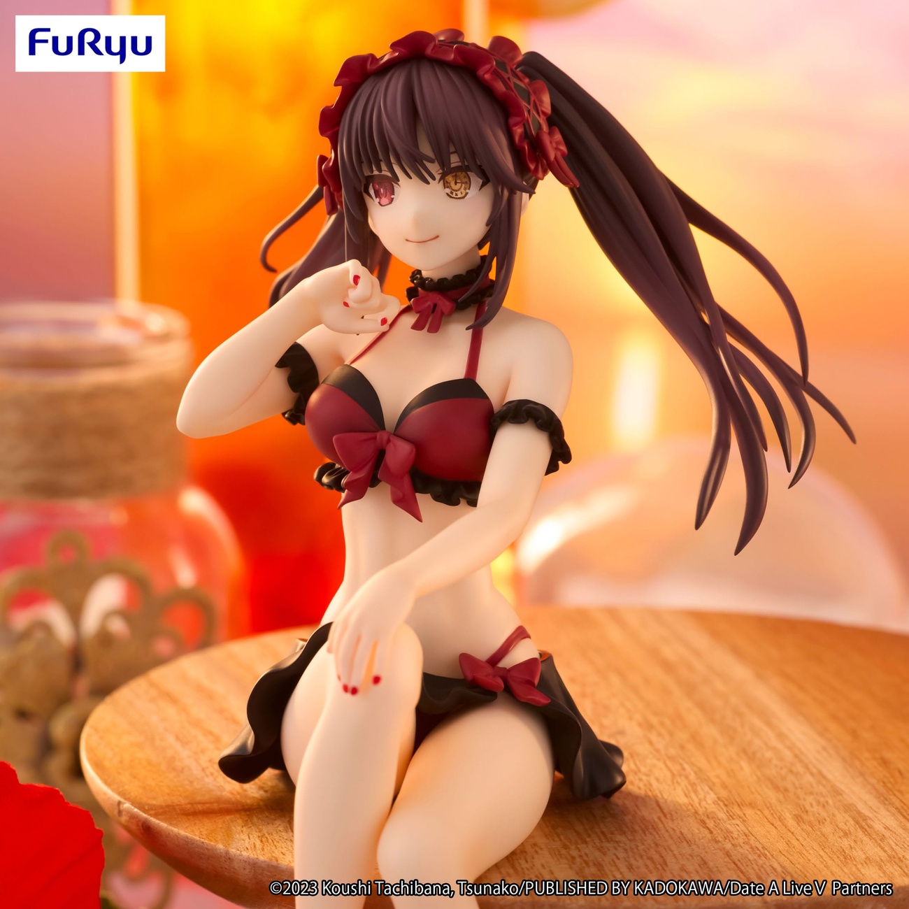 Date A Live Noodle Stopper Statua PVC Kurumi Tokisaki Swimsuit Ver. 15 cm
