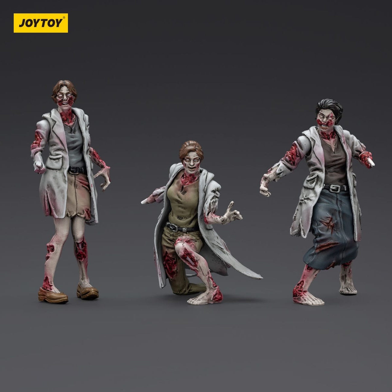 Zombie Dark Source actionfigurer 3-pack Medics 8 cm