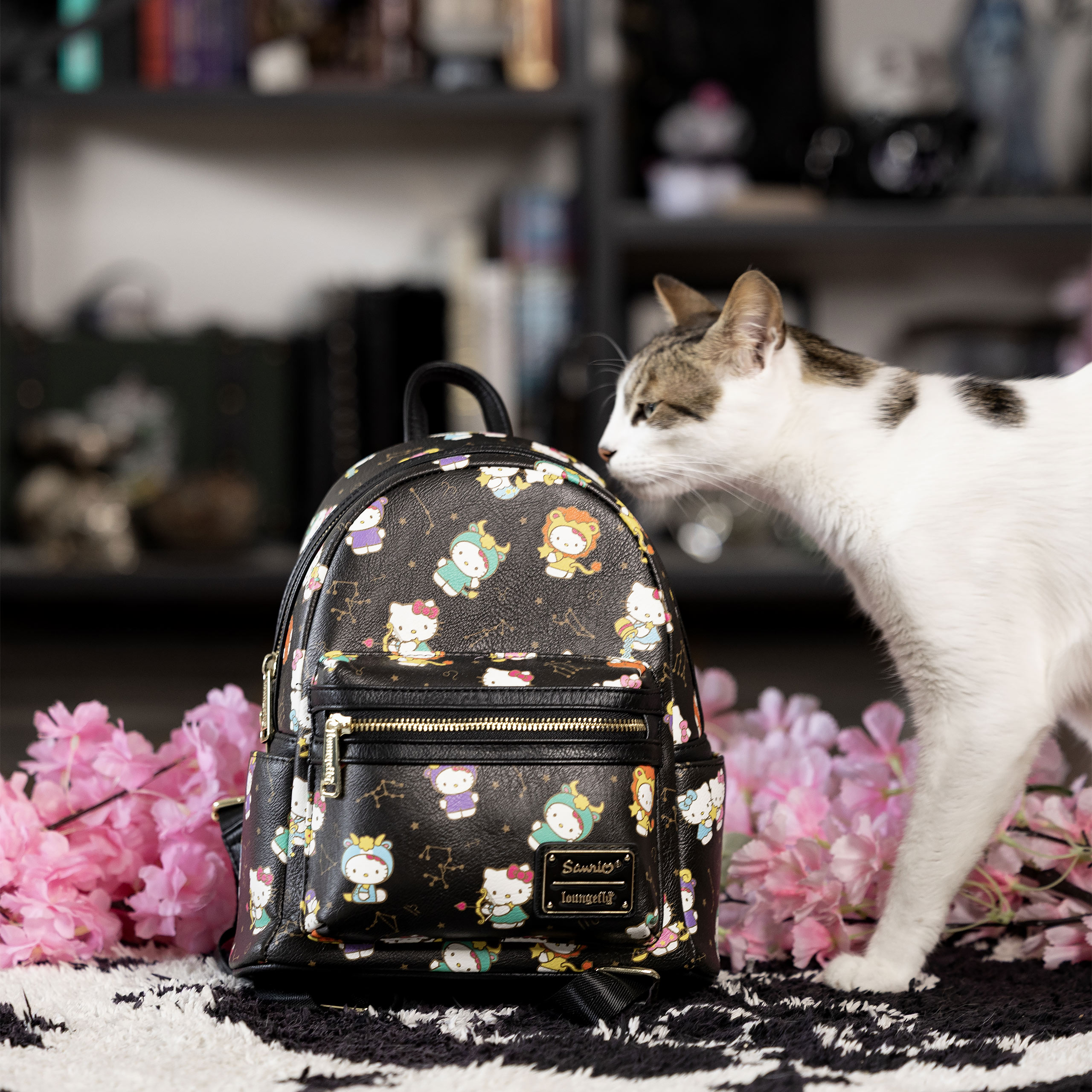 floral hello kitty backpack Polka Dot Large #C6CF92 this Item Is Not Intended For Use By Children 12 And Under Bioworld Sanrio Hello Kitty &
