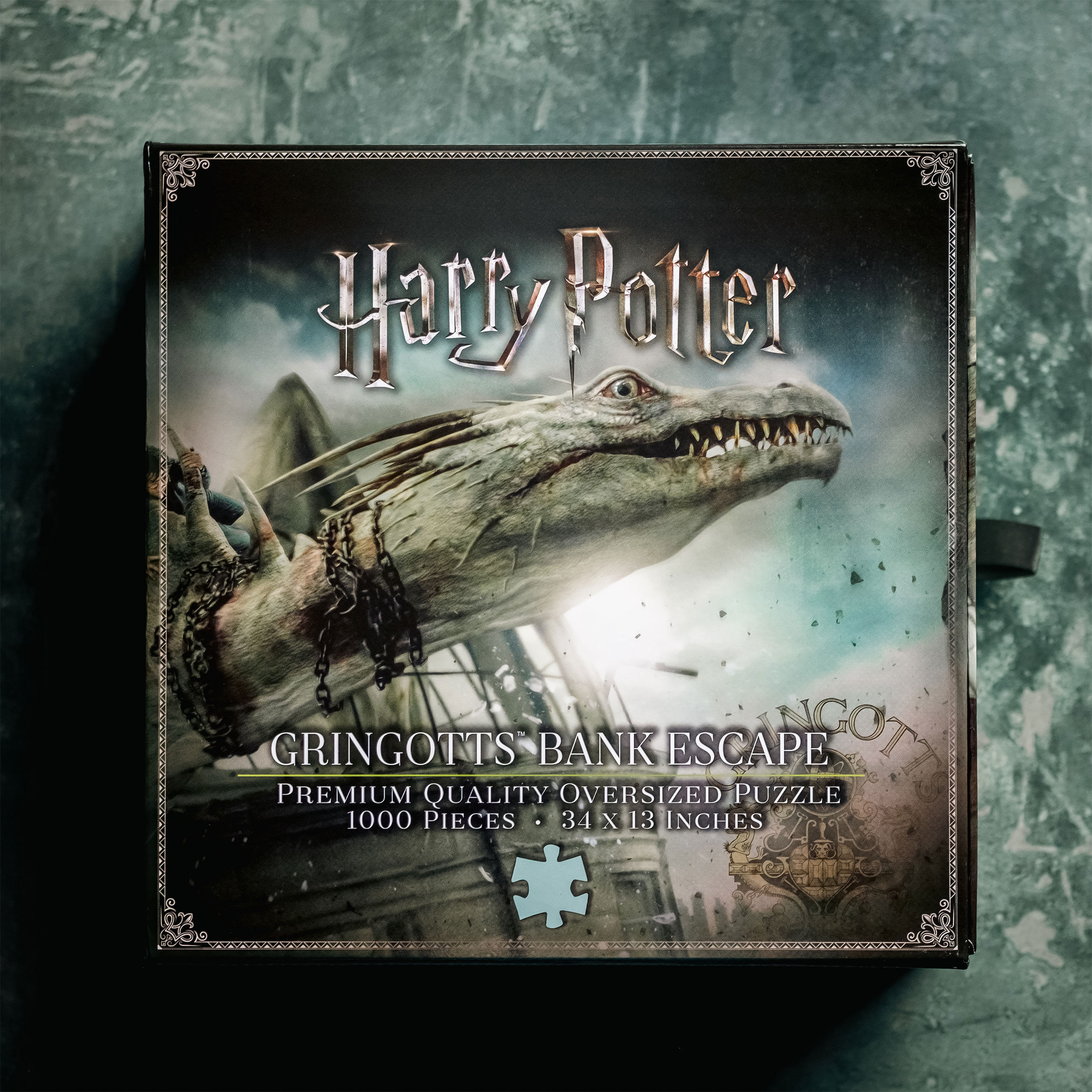 Harry Potter - Gringotts Bank met Draak Premium Puzzel