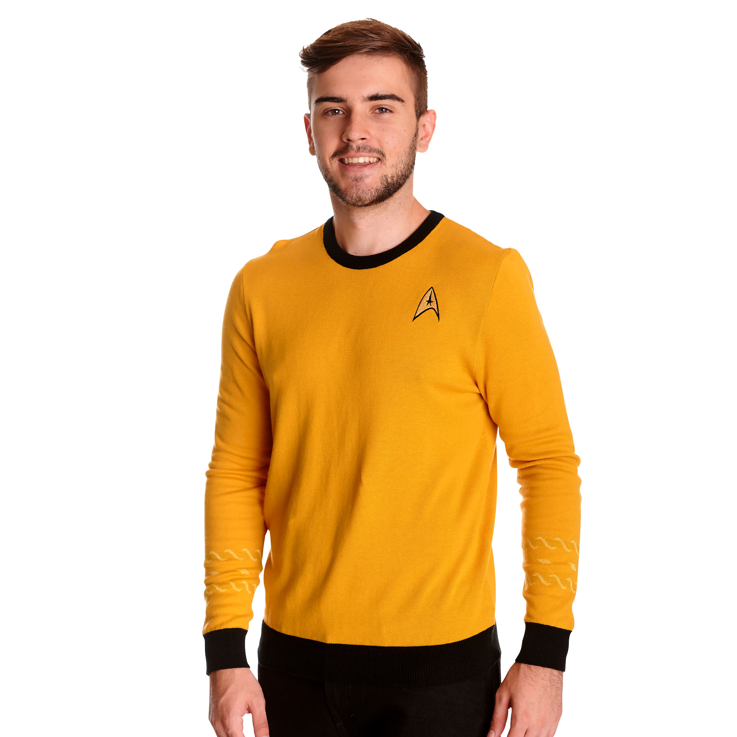 Star Trek - Pull en maille uniforme Kirk jaune