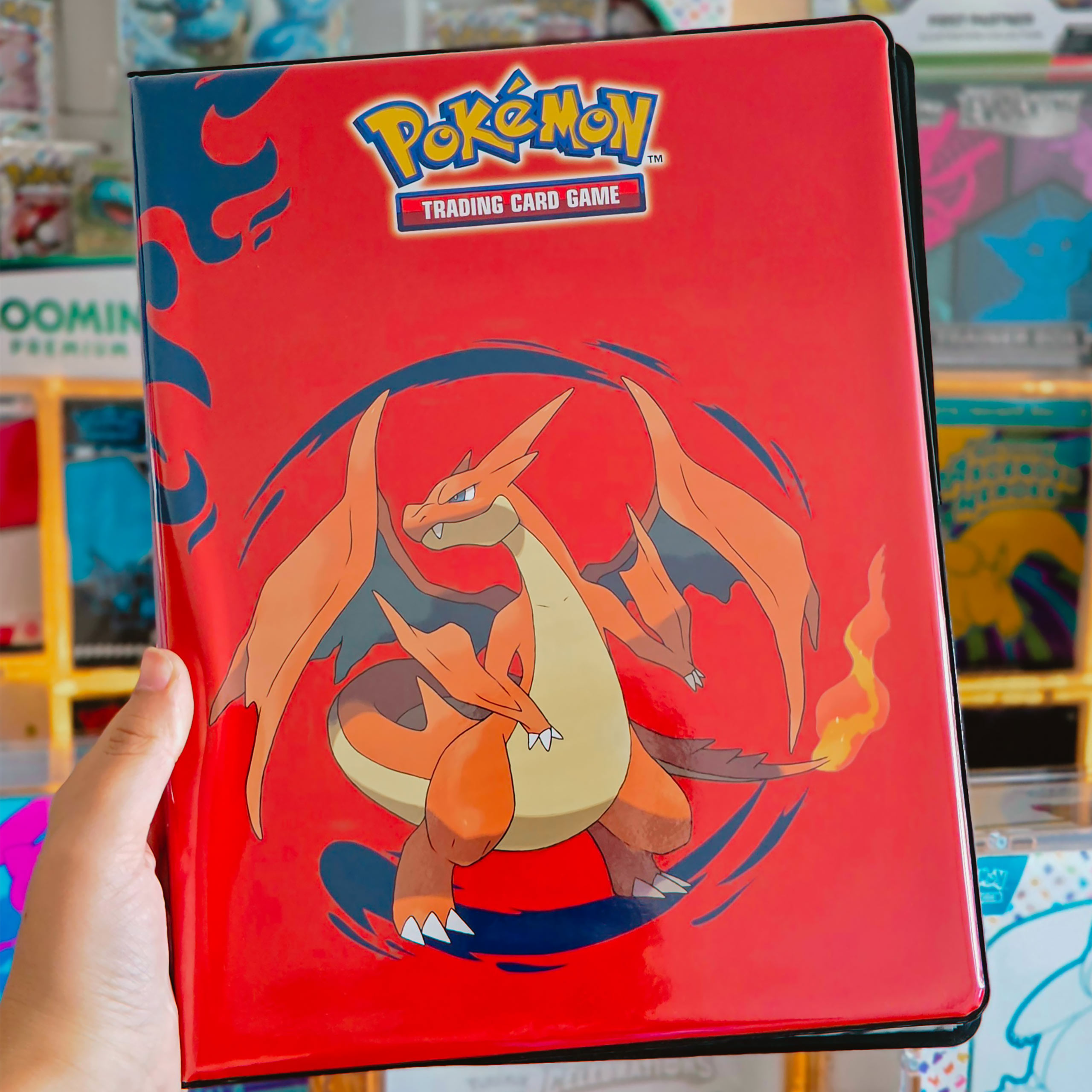 charizard pokemon card folder Doyosh Binder for 9 Pocket 900 Pockets Card Holder Binder with 50 Sleeves, Card Holder Binder Trading Cards with for Teens Gifts, Card Collector Album Card Binder Book Toys The Pokemon 2 Zippered Pokémon Binder: Charizard (9