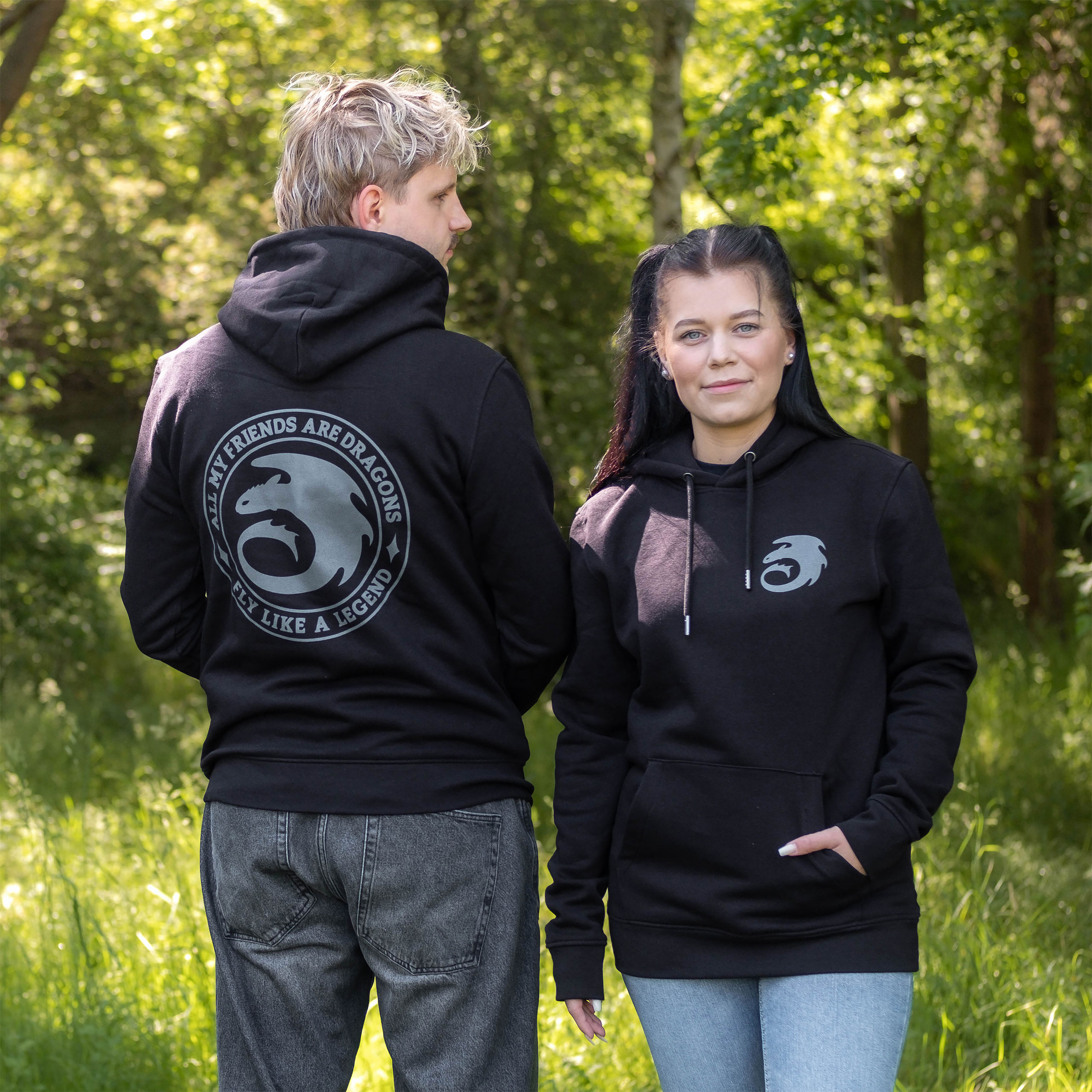Hoe Tem Je Een Draak - Night Fury Legend Hoodie zwart
