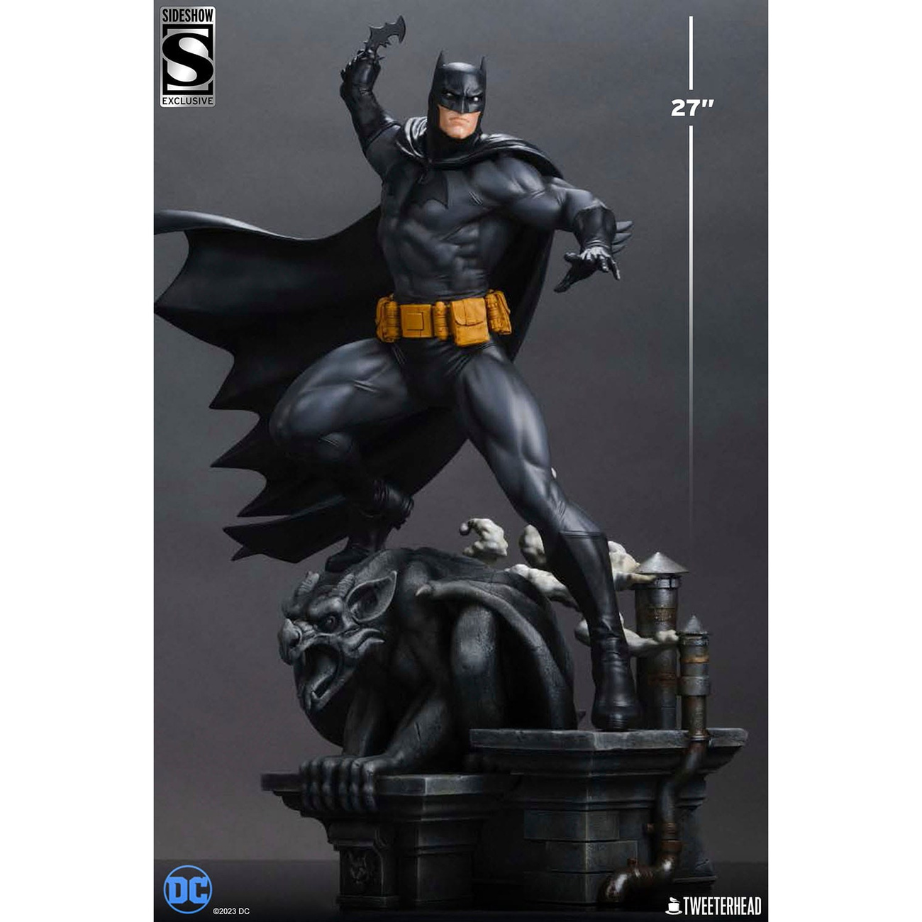 DC Comics Maquette 1/4 Batman (Black and Gray Edition) 66 cm