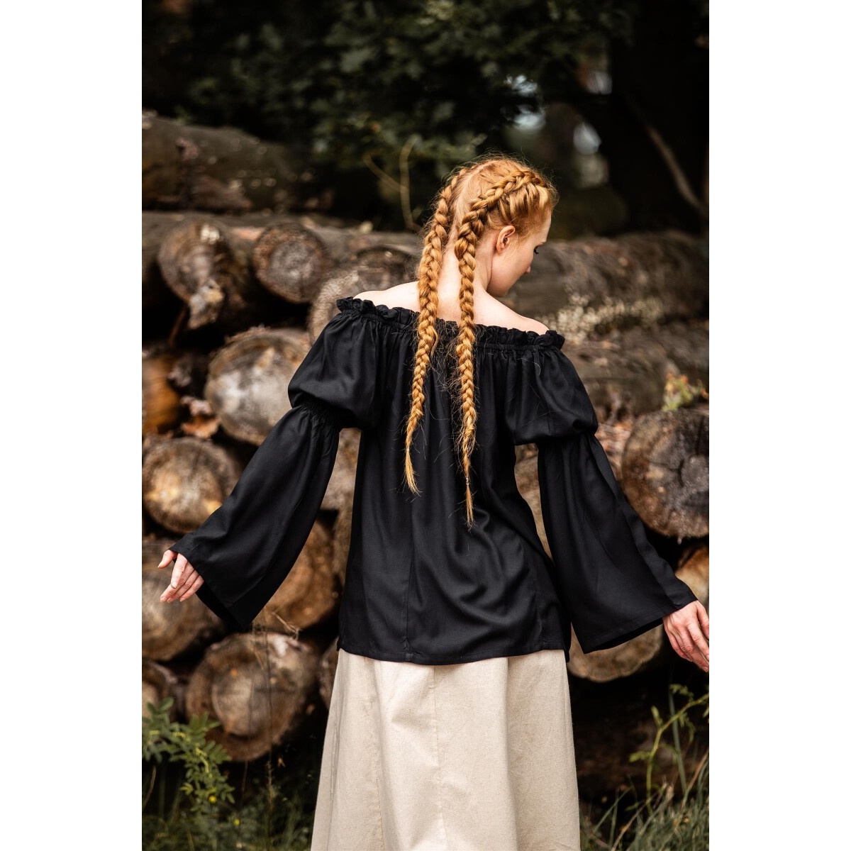 Blusa medieval Emma negra