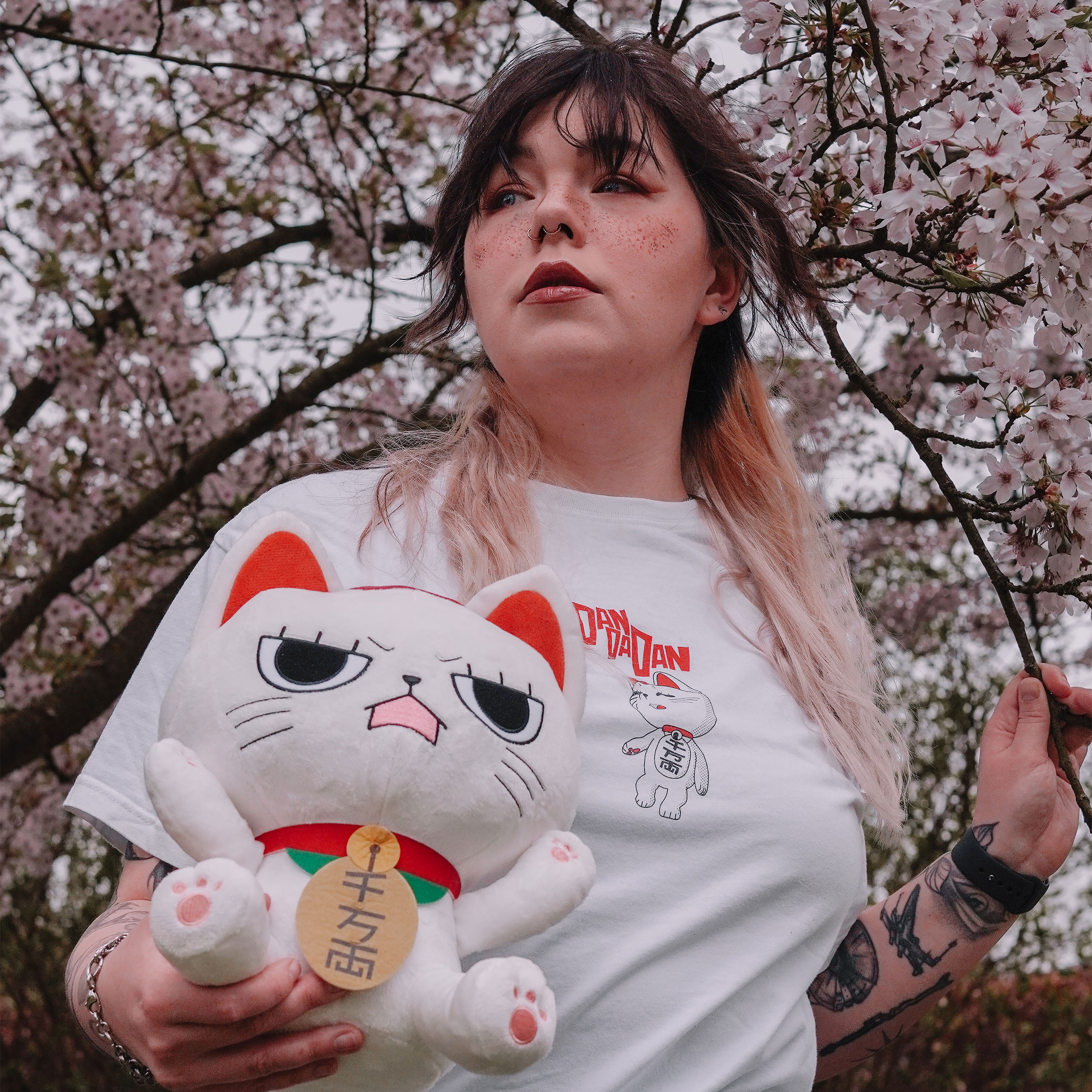 Dandadan - Peluche Turbo Granny (gato de la suerte) Versión B