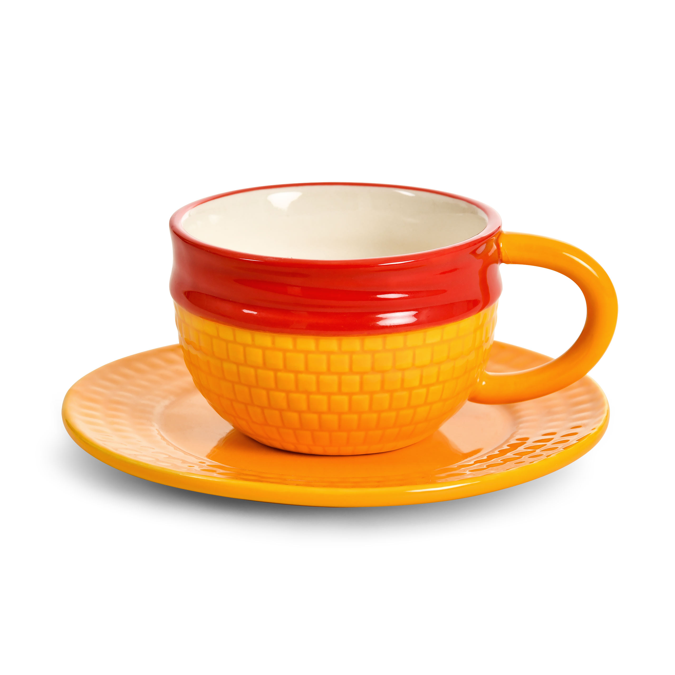 Luffy Strohhut Tasse mit Untertasse - One Piece