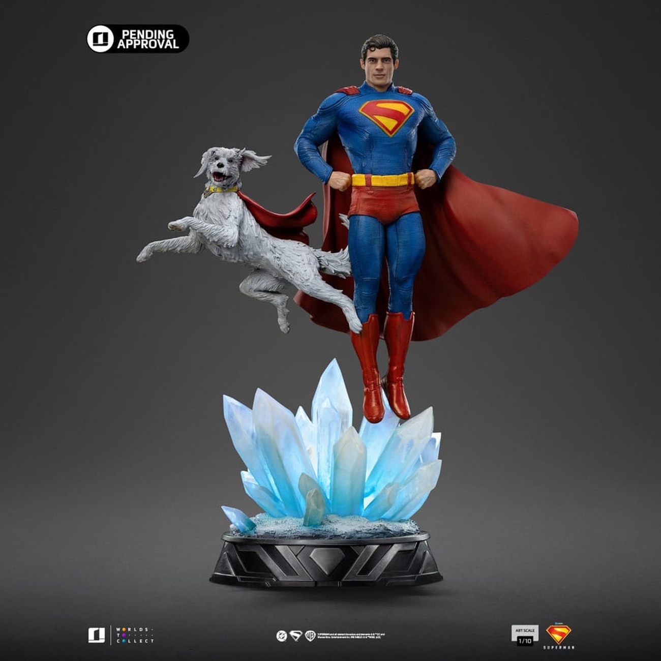 Superman Legacy Art Scale-staty 1/10 Superman & Krypto 32 cm