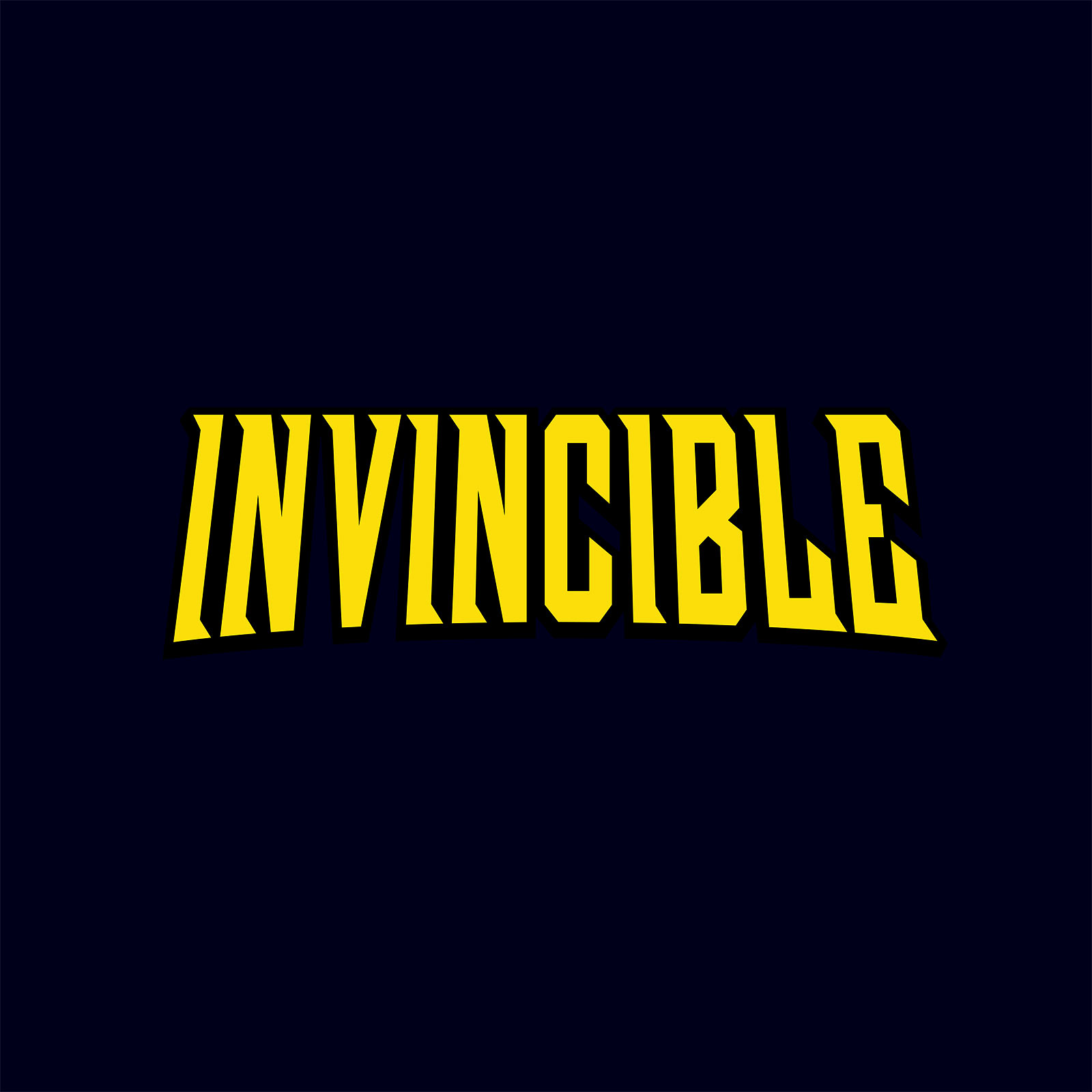 T-shirt logo pour les fans d'Invincible bleu