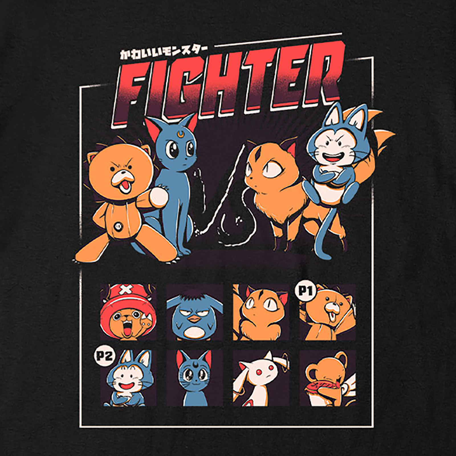 Ilustrata - Anime Fighter T-Shirt schwarz
