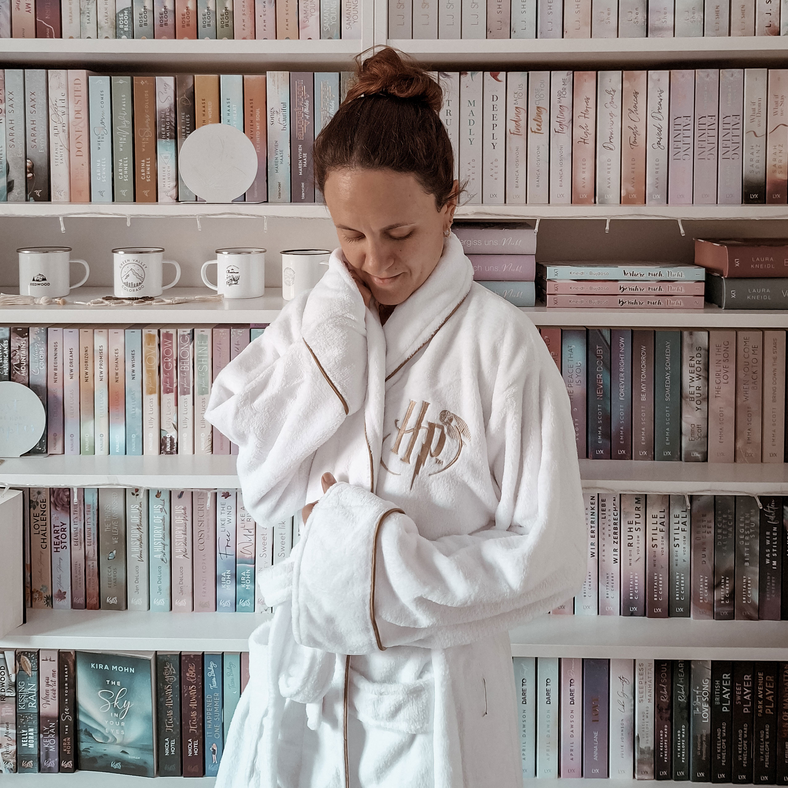 Harry Potter - Golden Snitch Bathrobe Women White