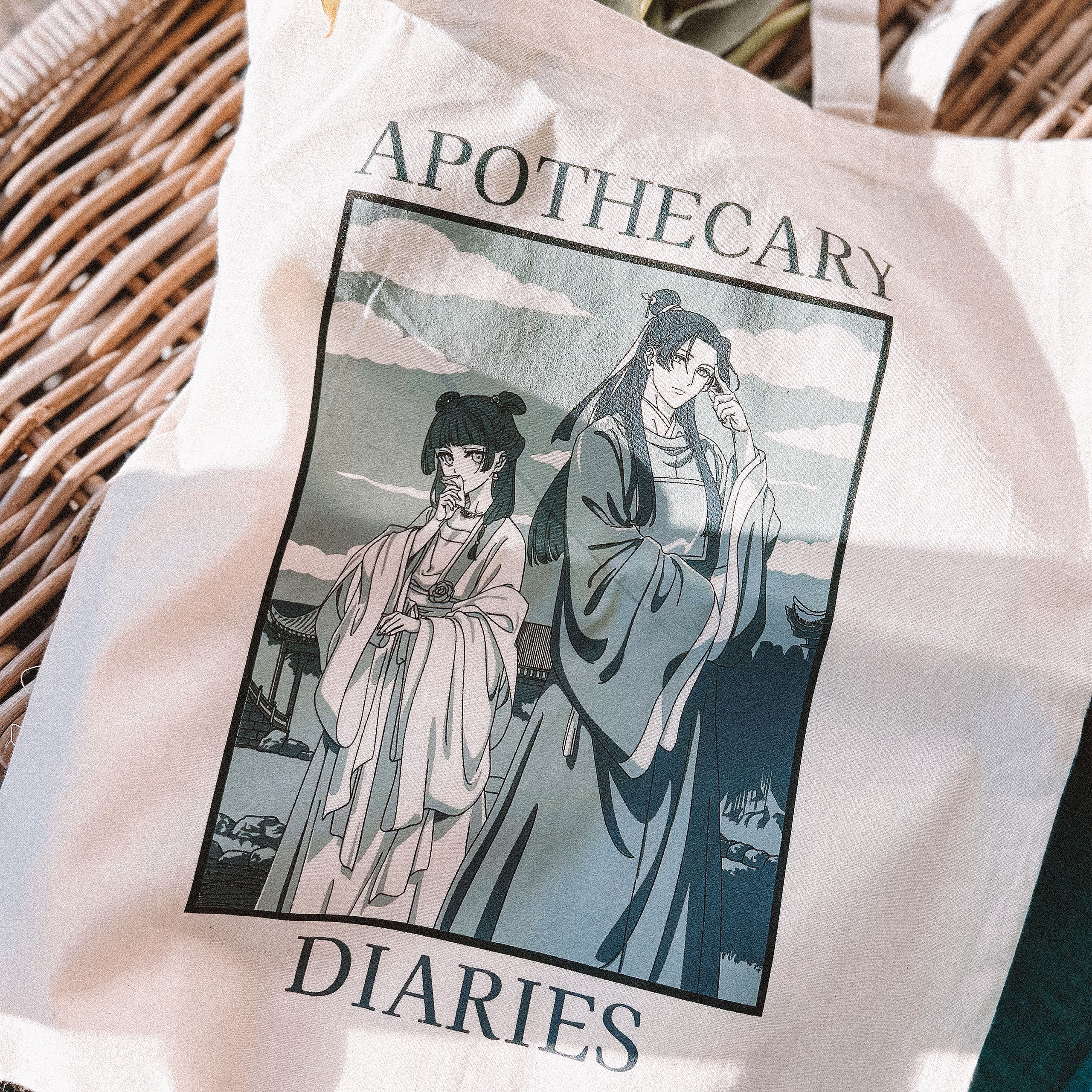 Tote bag Maomao et Jinshi pour les fans des Carnets de l'Apothicaire