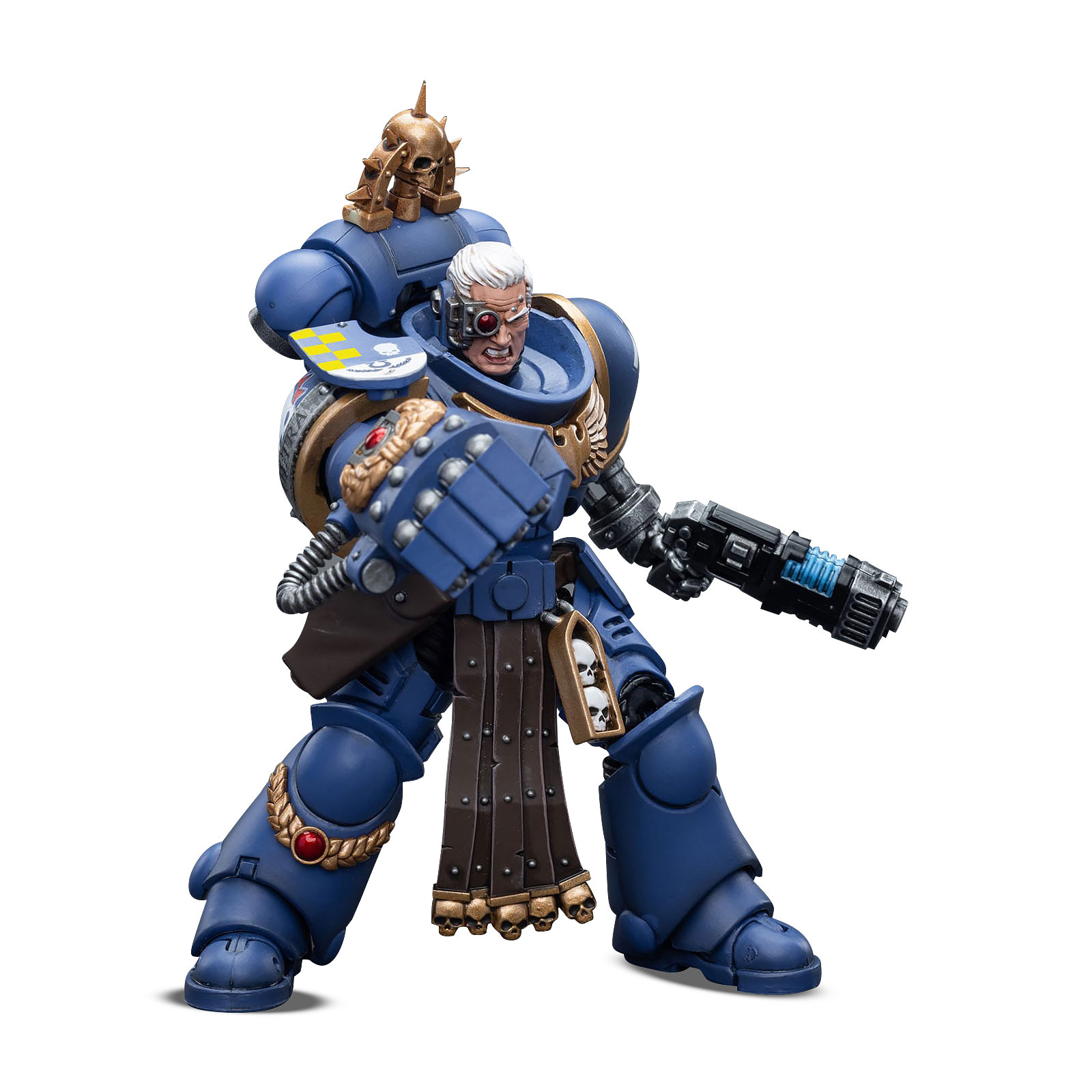Warhammer 40k - Ultramarines Lieutenant mit Power Faust Actionfigur 1:18