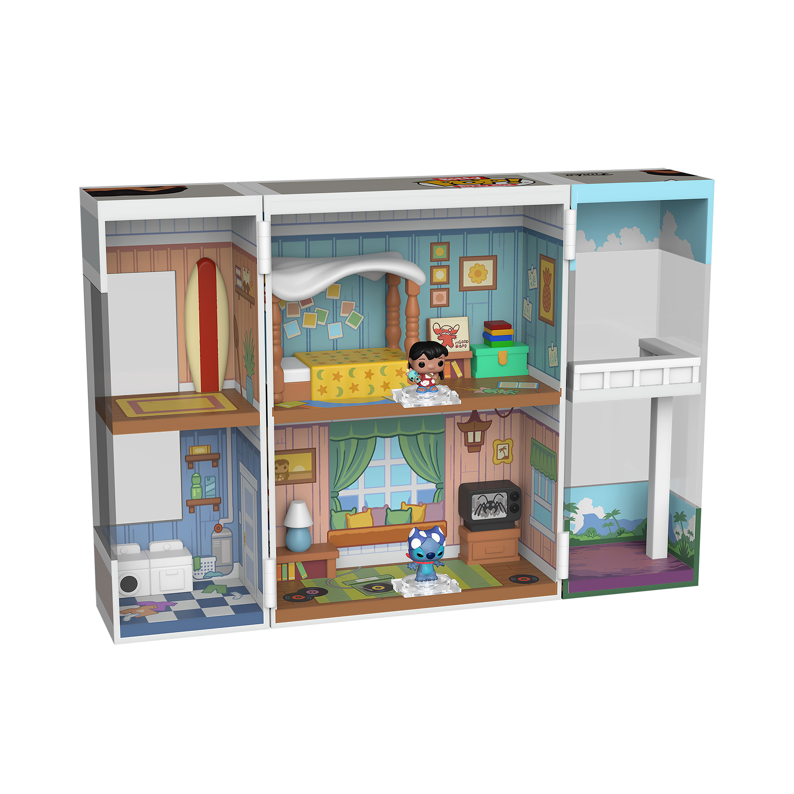 Lilo & Stitch - Lilos Home Funko Bitty Pop Display mit 2 Figuren
