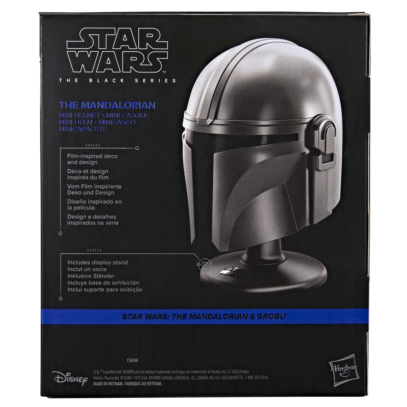 Star Wars – mini replika hełmu Mandalorianina na podstawce