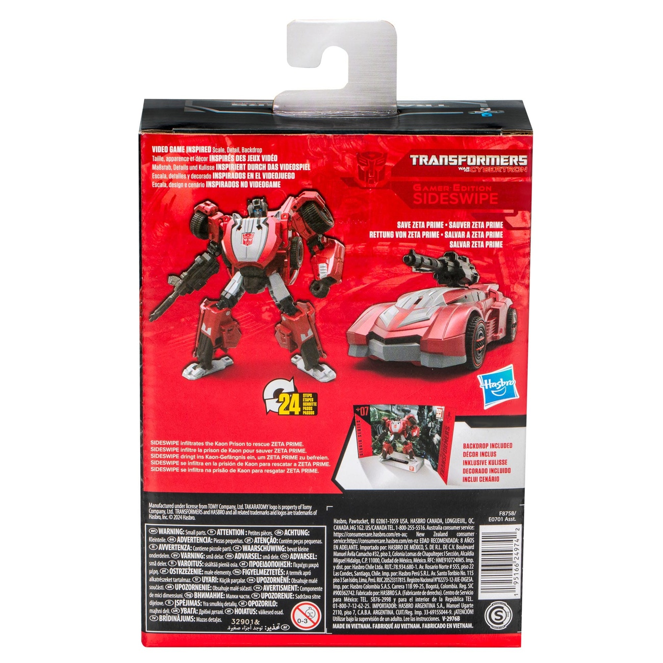 Transformers: War for Cybertron Studio Series figura de acción Deluxe Class Gamer Edition Sideswipe 11 cm