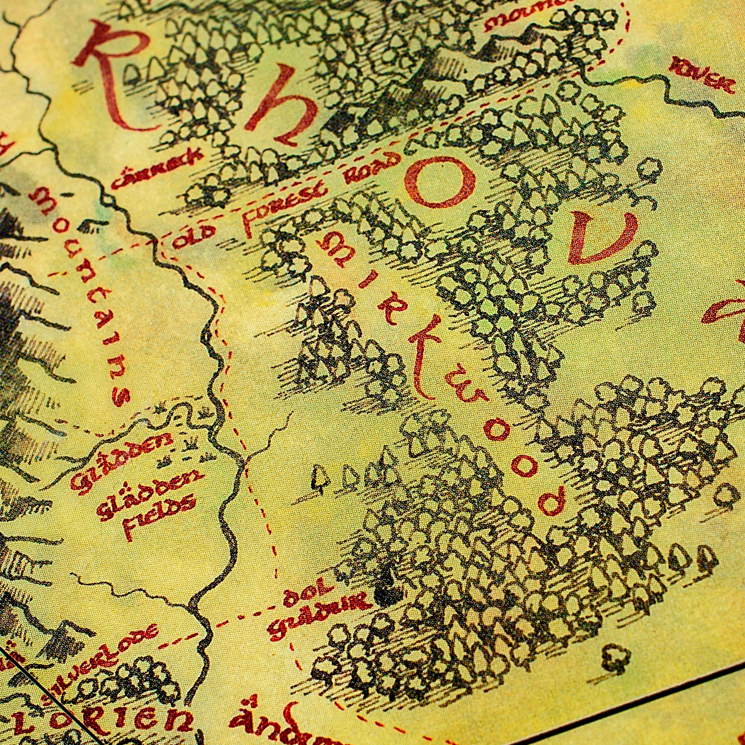 Il Signore degli Anelli - Sottobicchieri Mappa della Terra di Mezzo Set da 12