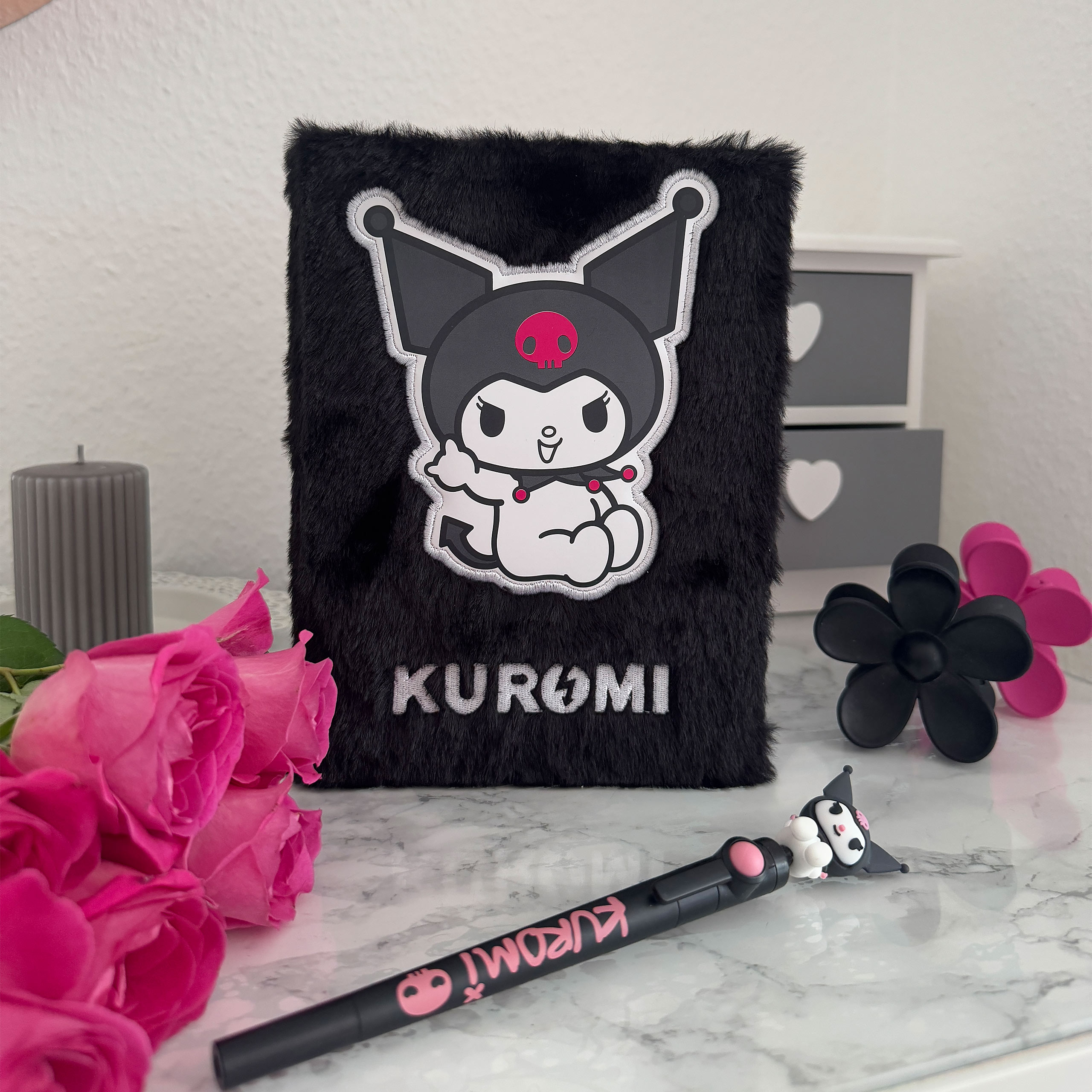 Hello Kitty - Taccuino in Peluche Kuromi