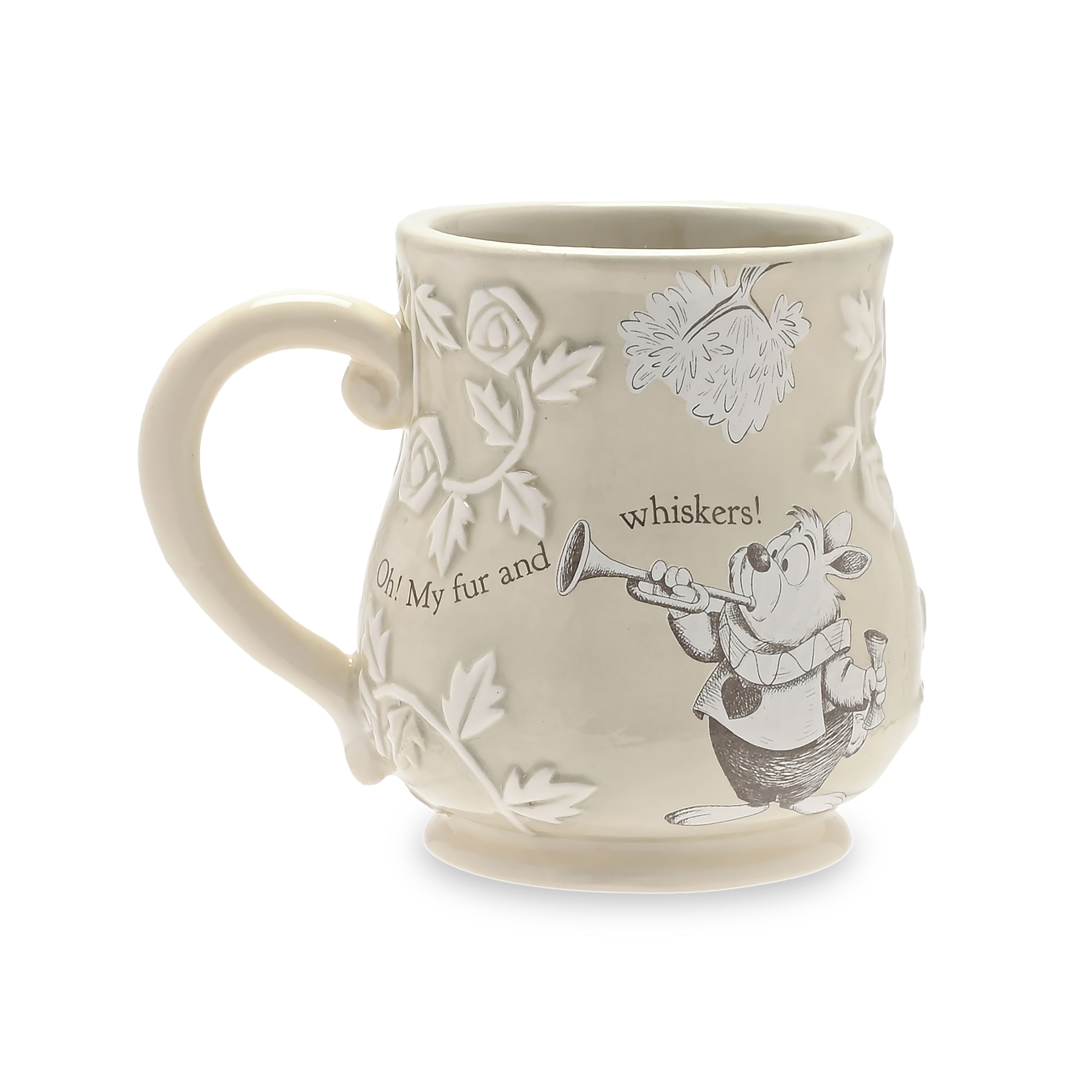 Alice in Wonderland - White Rabbit Relief Mug