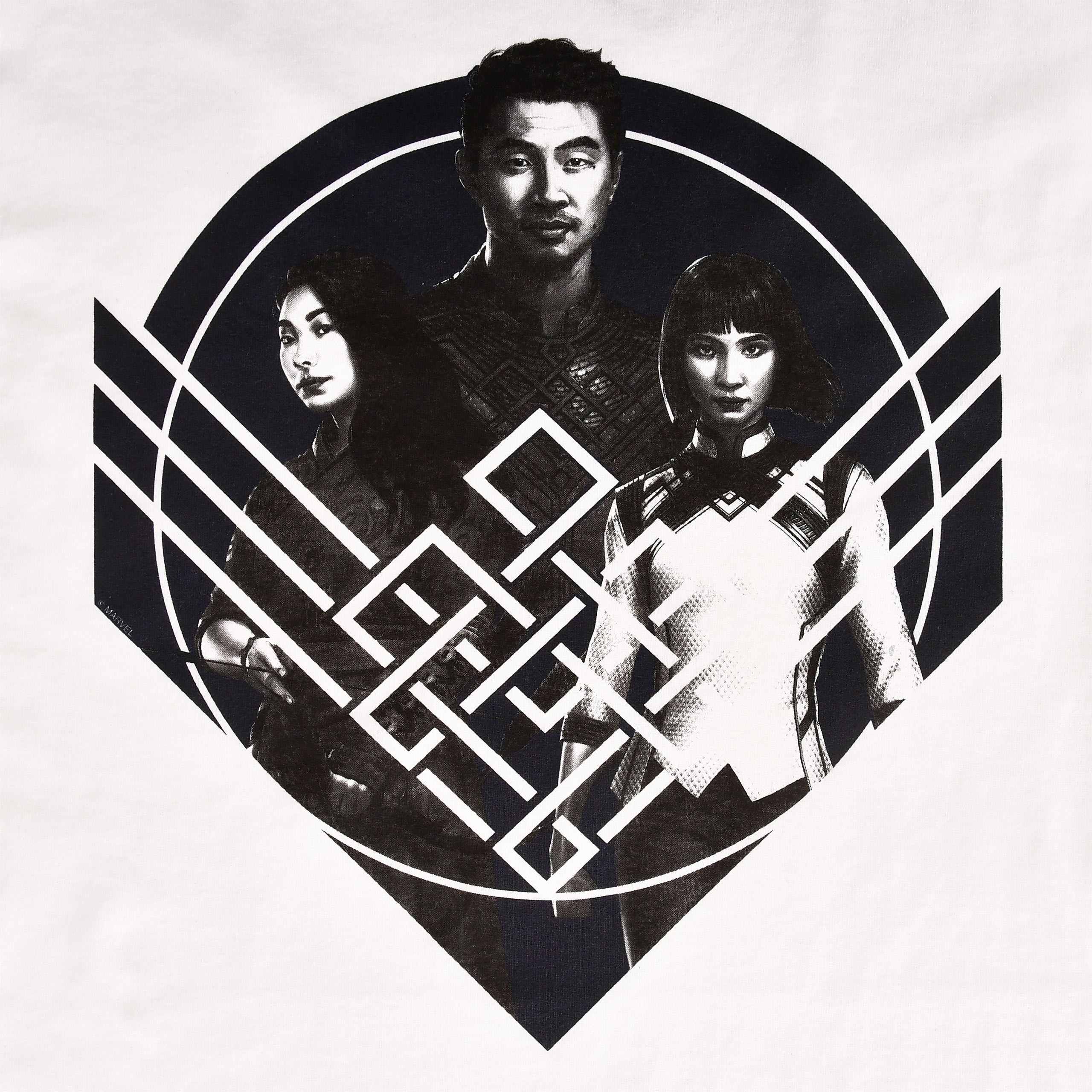 Shang-Chi - Group Pose Crest T-Shirt weiß