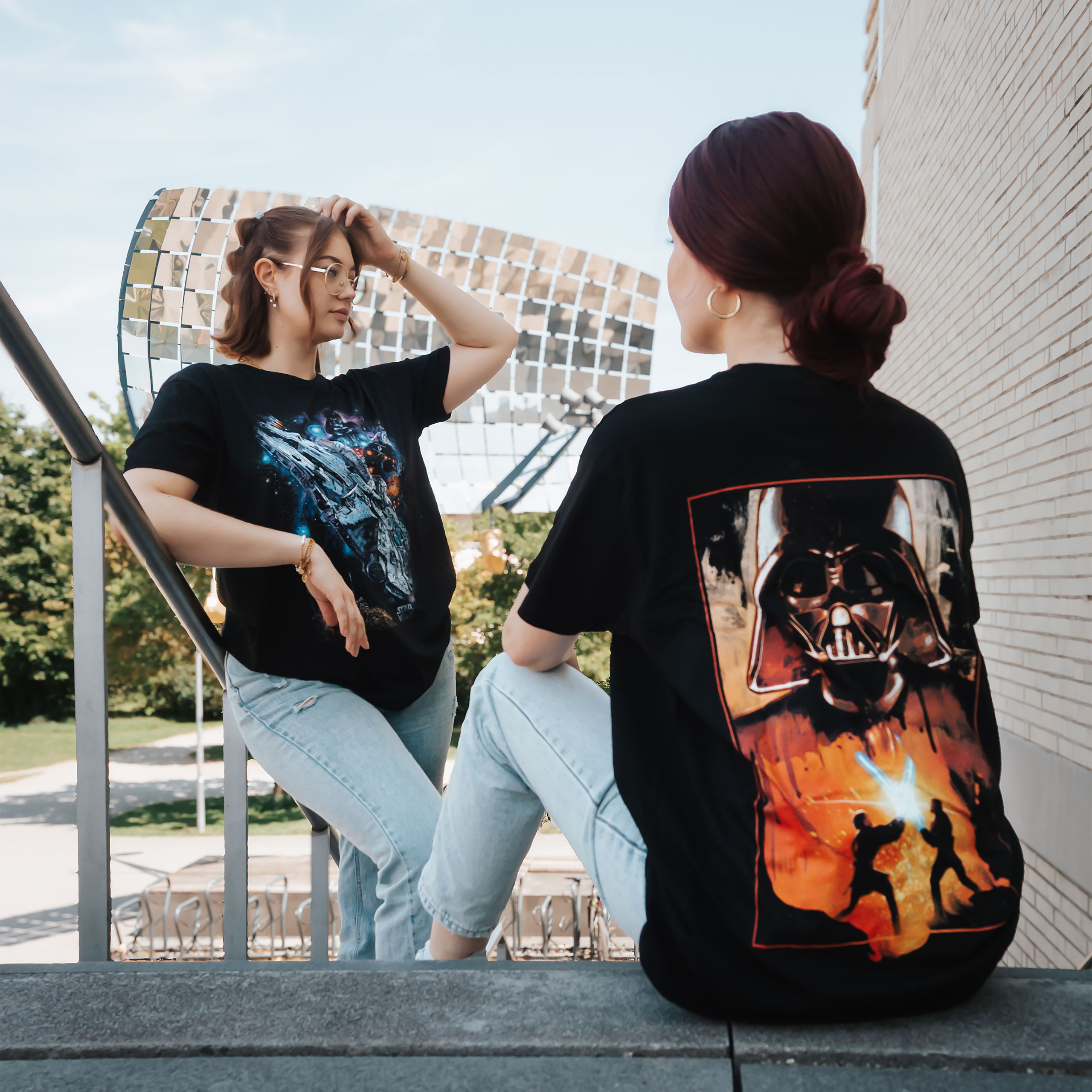 Star Wars - Galaxy Ship Poster T-Shirt black