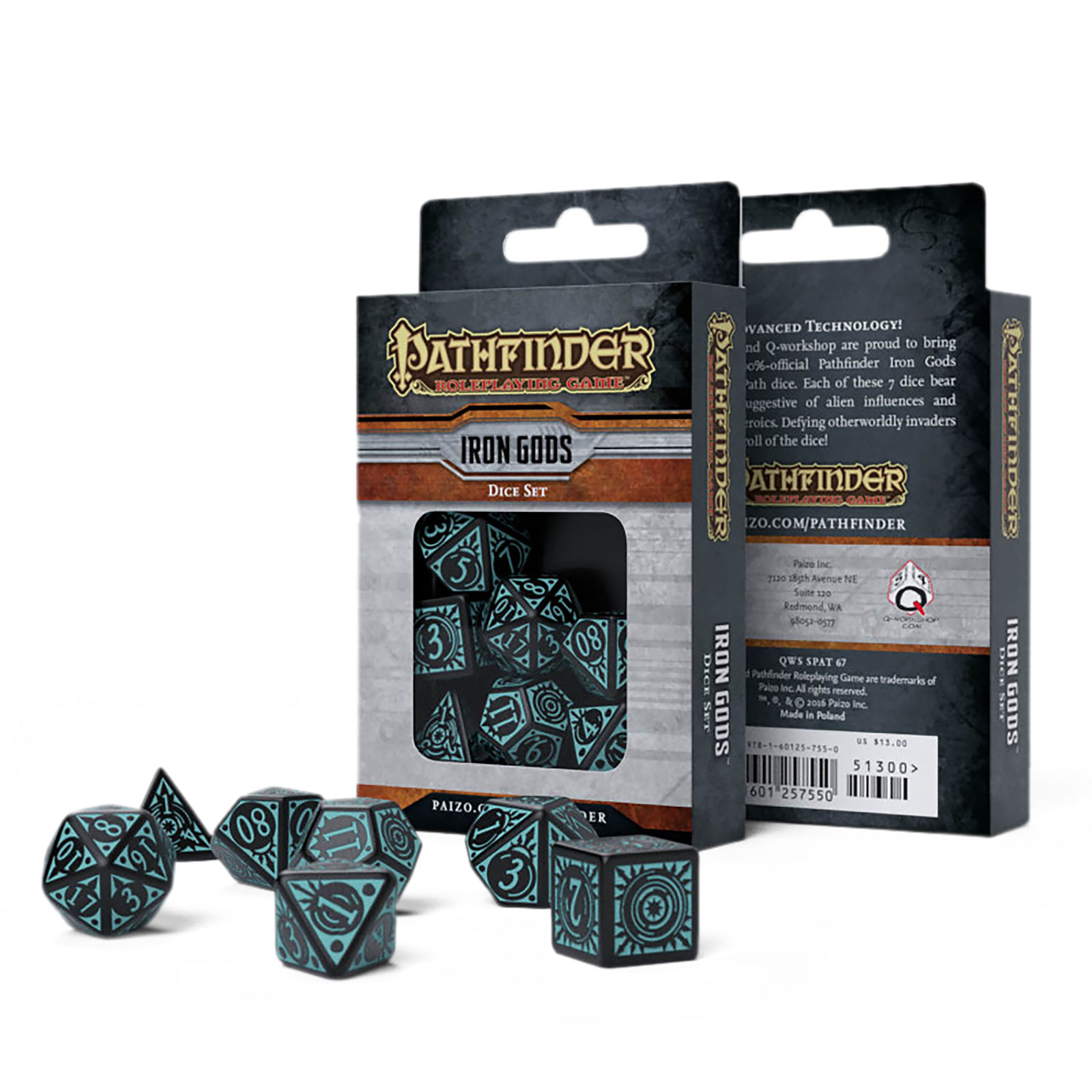 Pathfinder - Iron Gods RPG Dobbelstenen Set 7 stuks