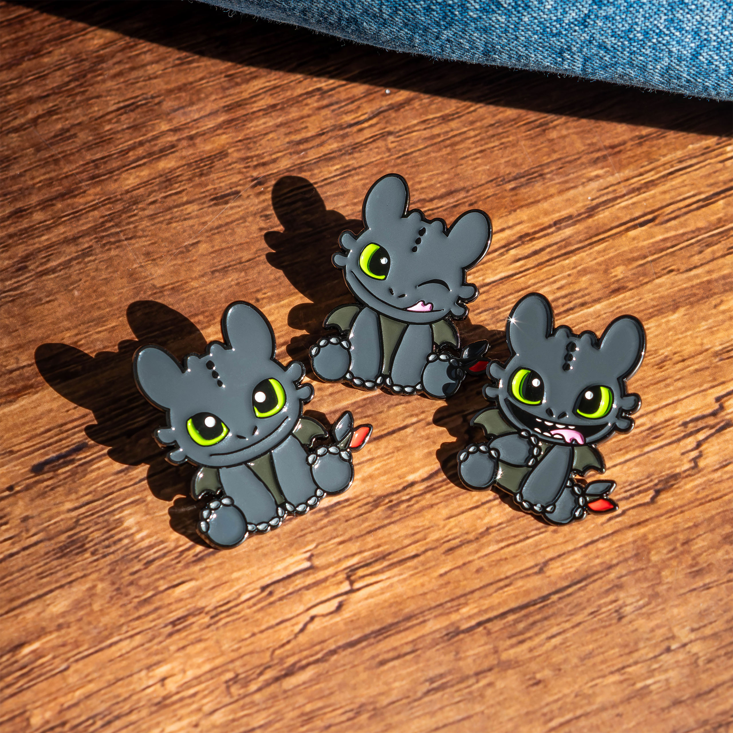 How to Train Your Dragon - Toothless Pins 3-Pack