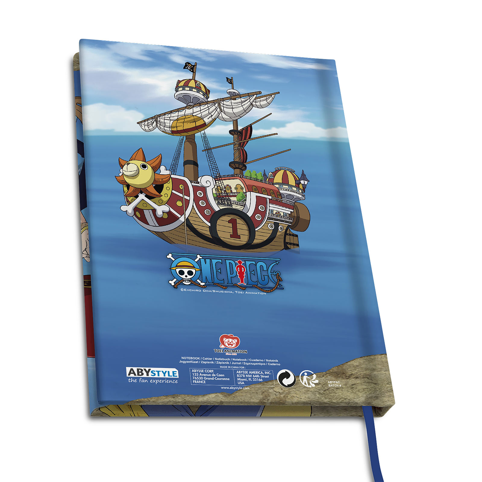 One Piece - Carnet de notes A5 de l'équipage du Chapeau de paille