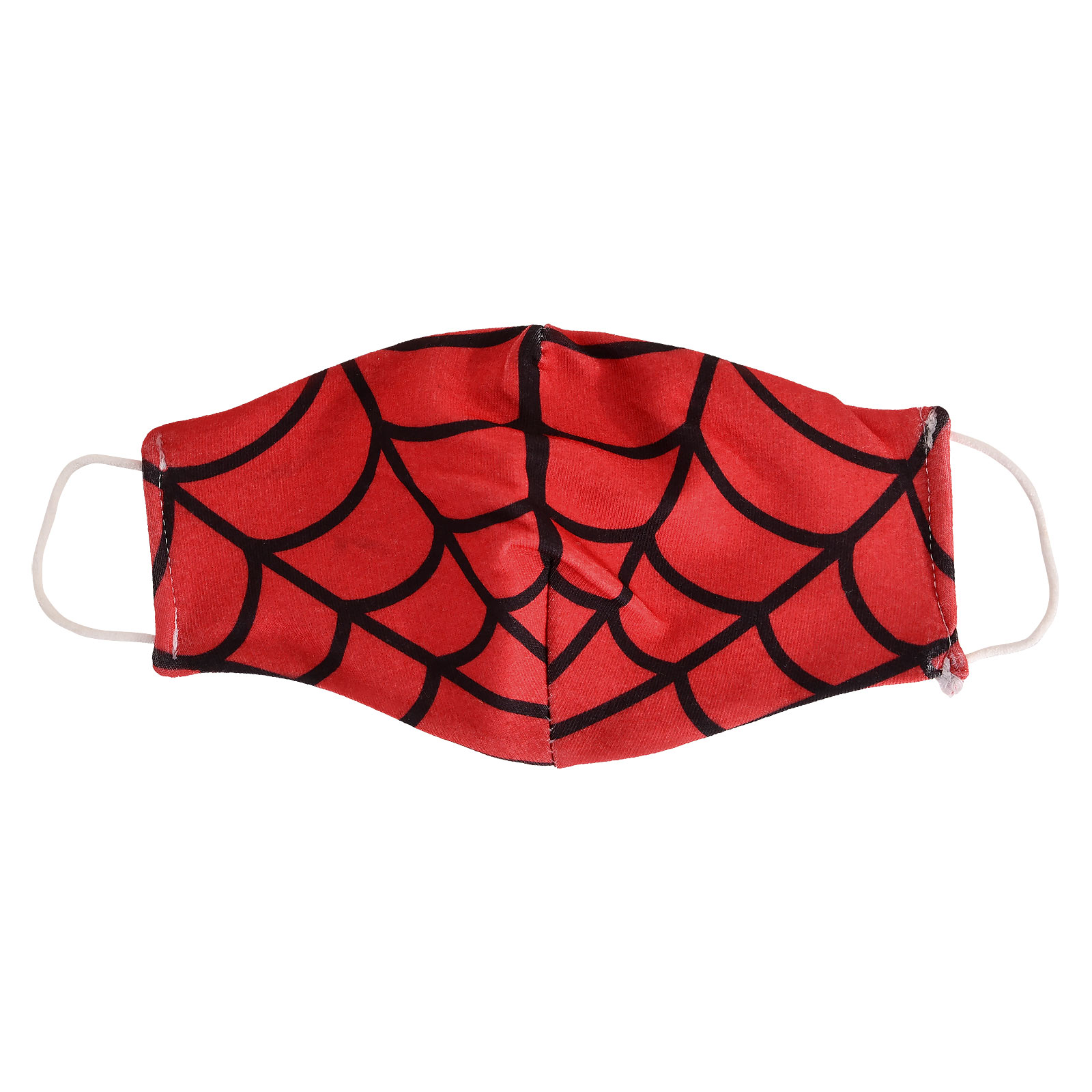 Spiderweb Face Mask for Spider-Man Fans Red