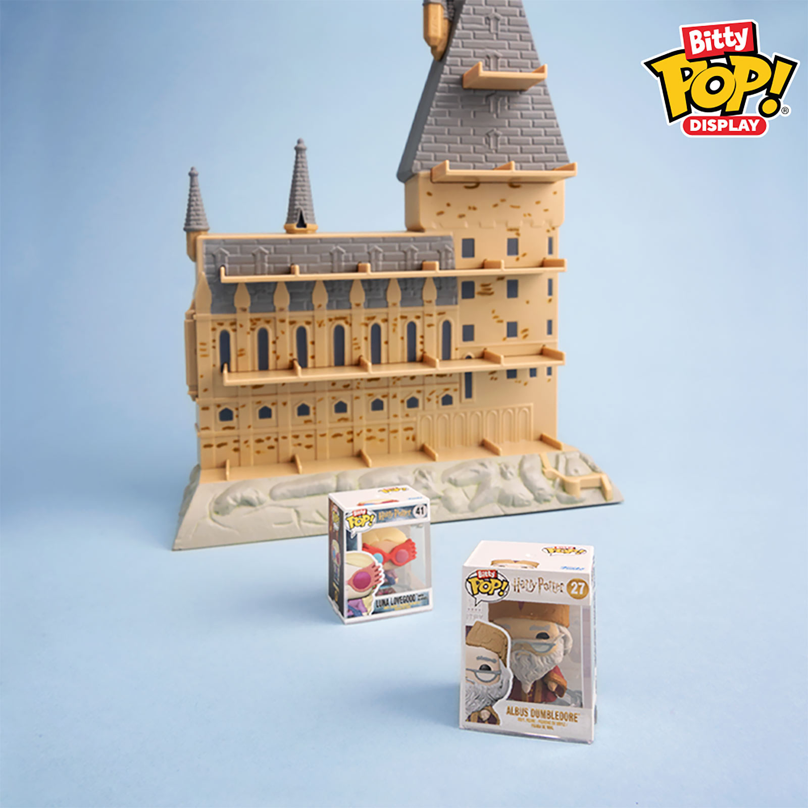 Harry Potter - Hogwarts Schloss Funko Bitty Pop Display mit 2 Figuren