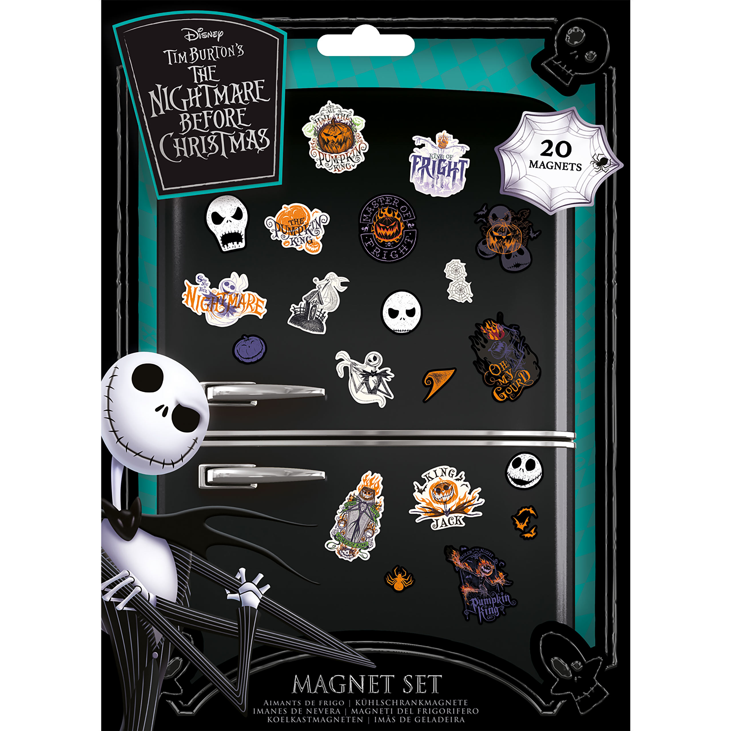Nightmare Before Christmas - Colourful Shadows Magnet-Set