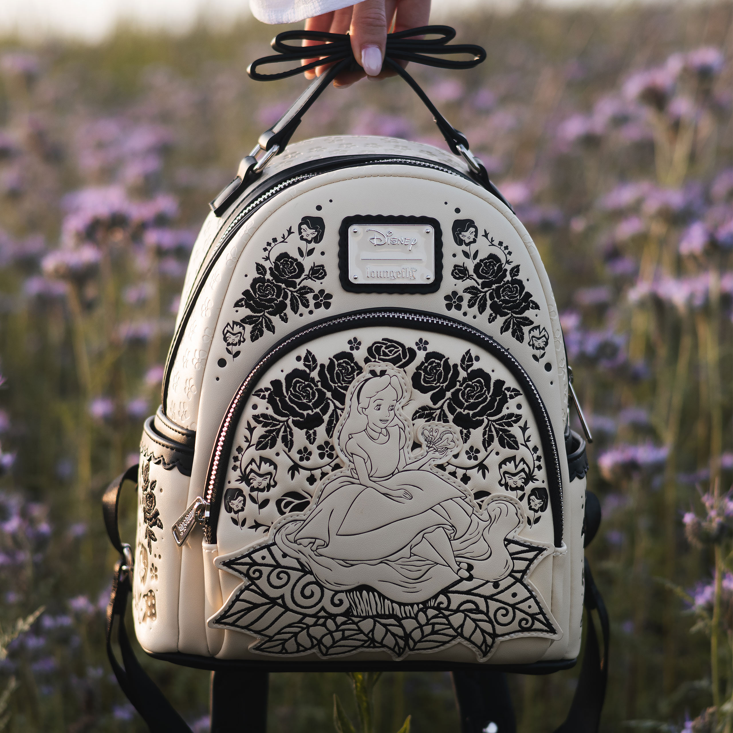 Alicia en el País de las Maravillas - Mini mochila floral