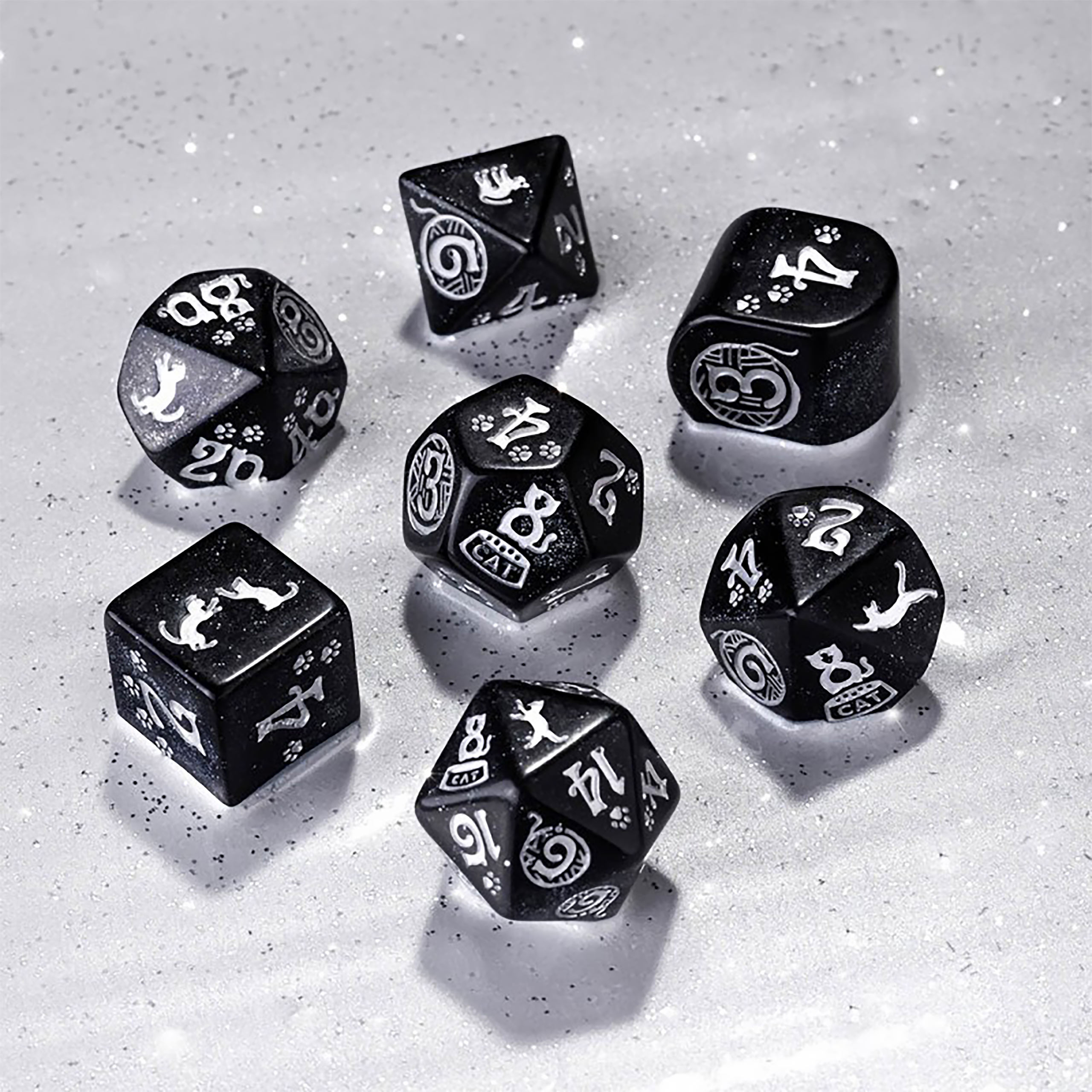 Cats Waffle Modern RPG Würfel Set 7tlg