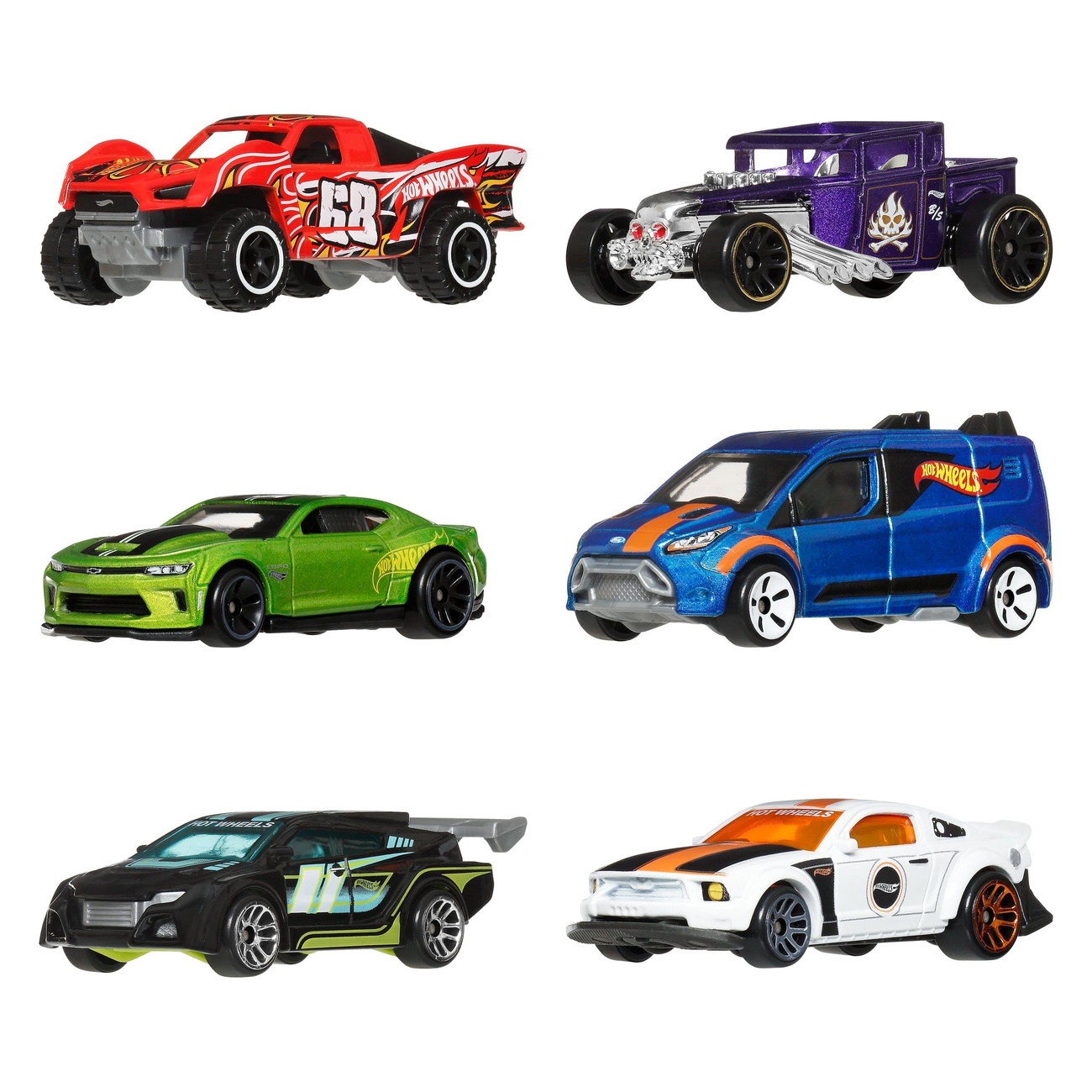 Hot Wheels Silver Series vehículos de metal fundido pack de 6 1/64 Legends