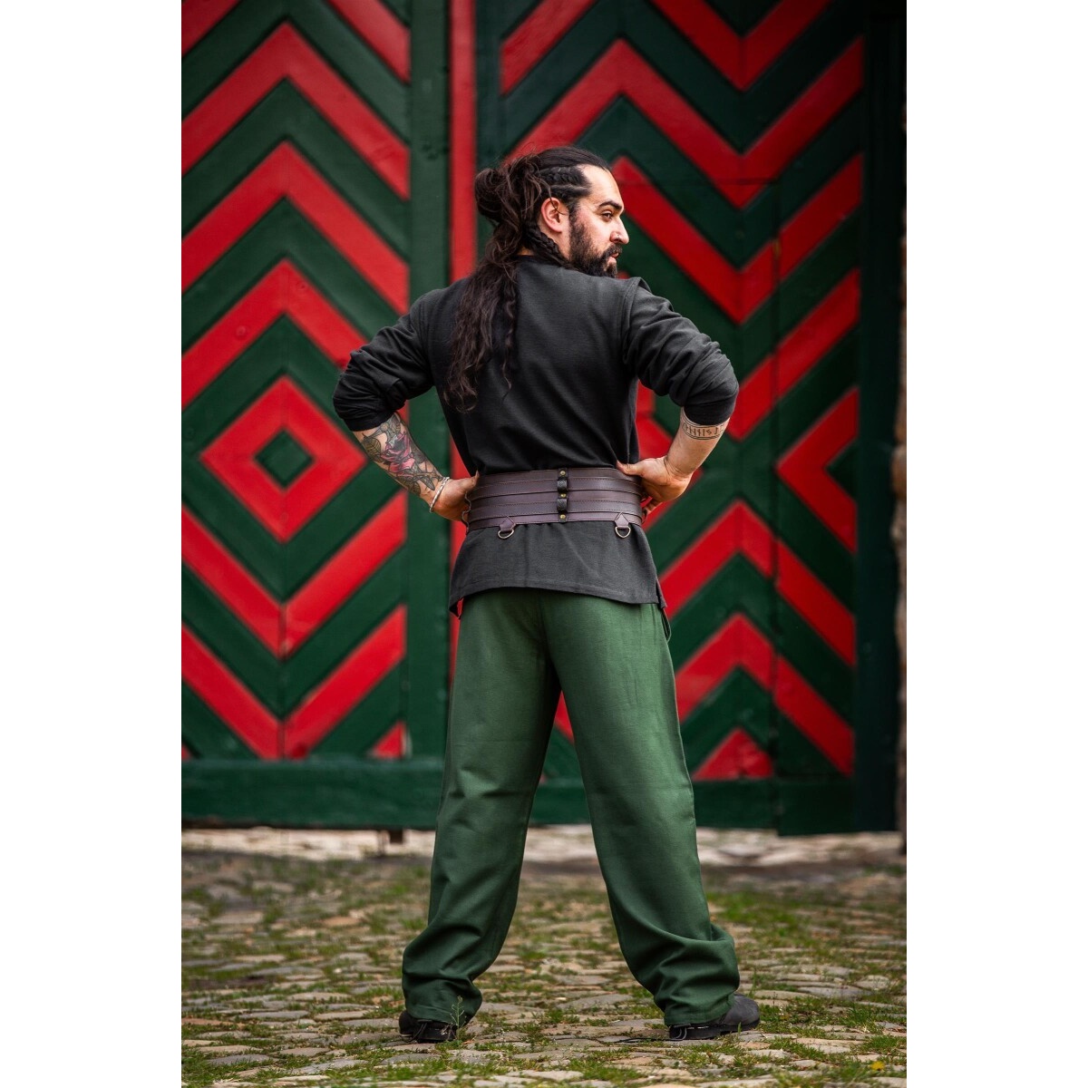 Pantaloni medievali Dirk verdi