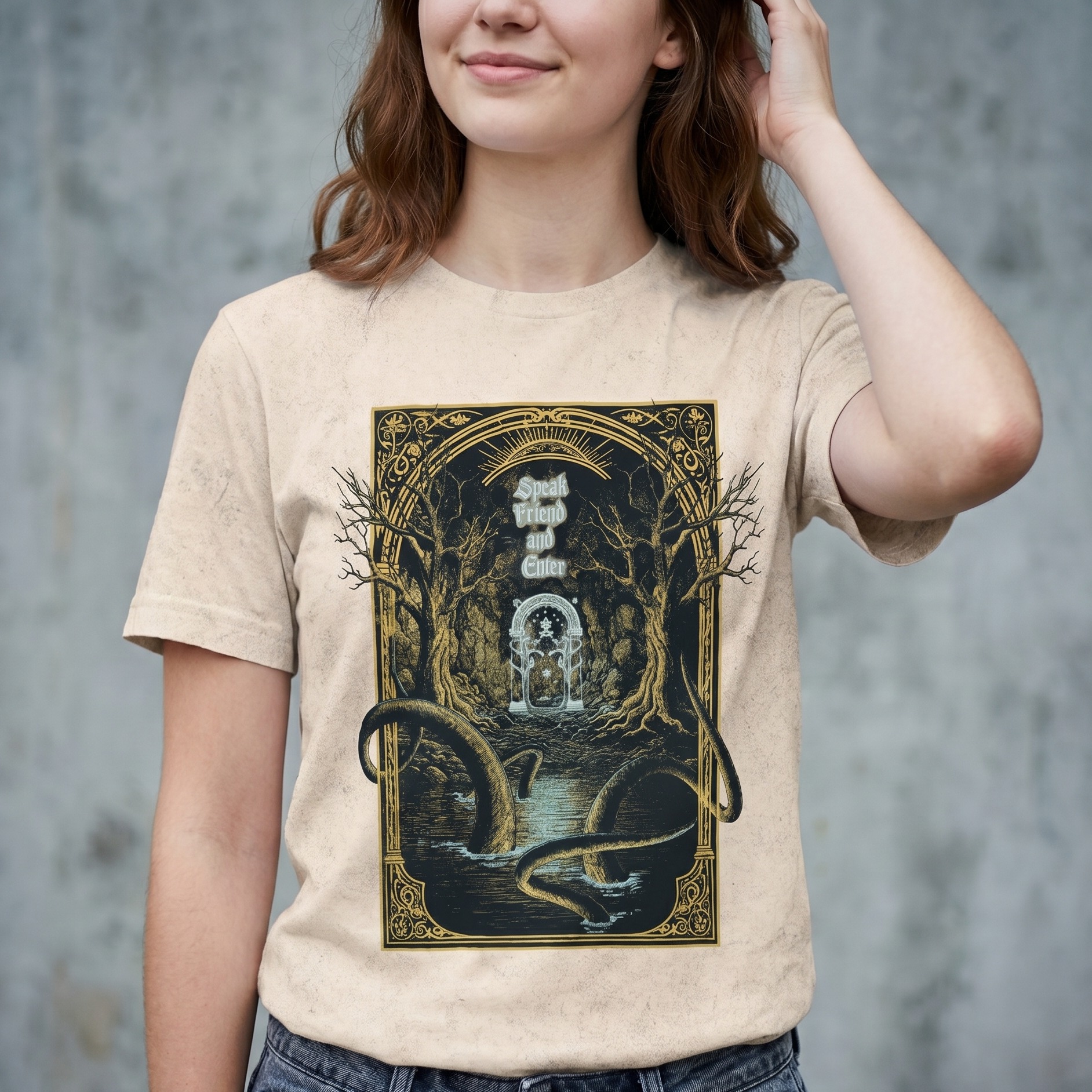 El Señor de los Anillos - Camiseta Puertas de Durin