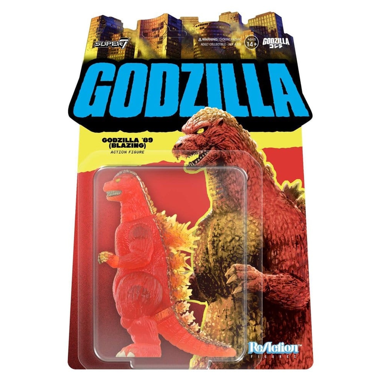 Godzilla Toho ReAction Actiefiguur Godzilla - 1989 (Blazing) 10 cm
